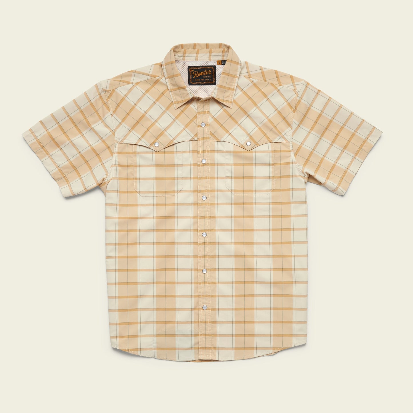 Open Country Tech Shirt - Braden Plaid : Brown Rice - View 1