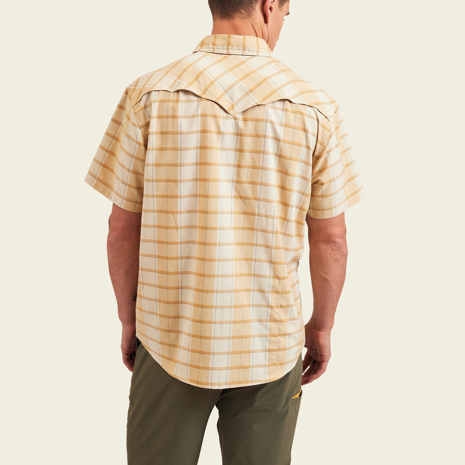 Open Country Tech Shirt - Braden Plaid : Brown Rice - View 5