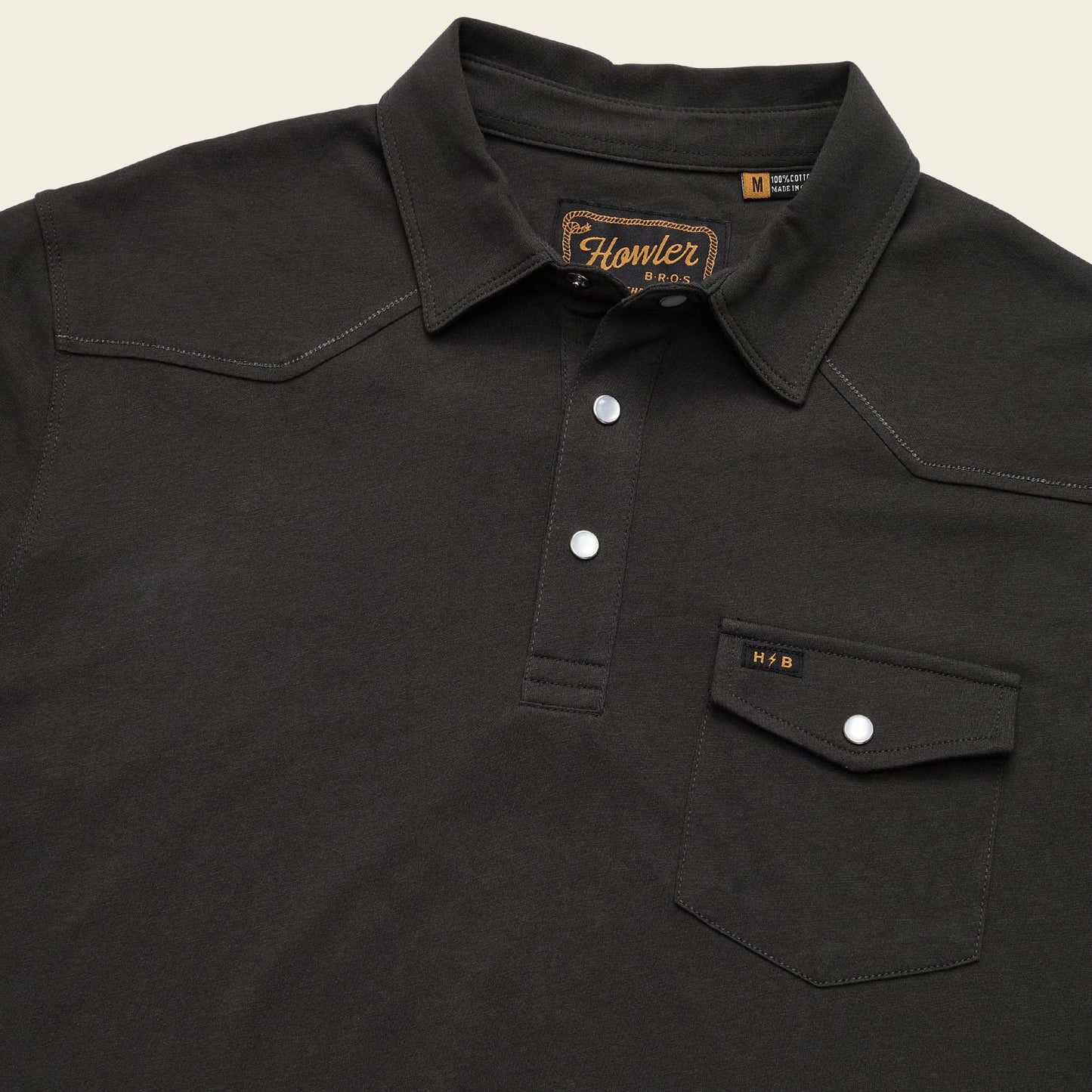 Ranchero Polo - Antique Black - View 6