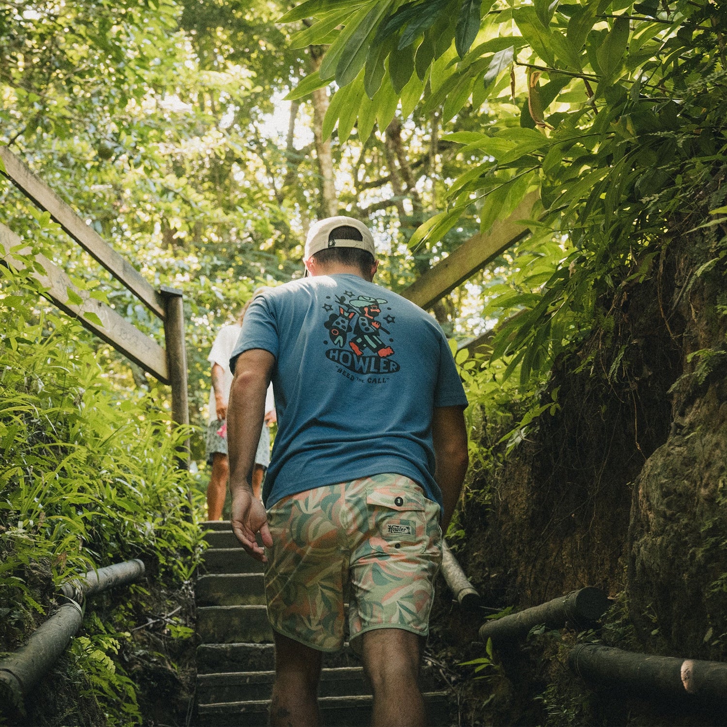 Travelin' Light Pocket T-Shirt - Blue Mirage - View 2