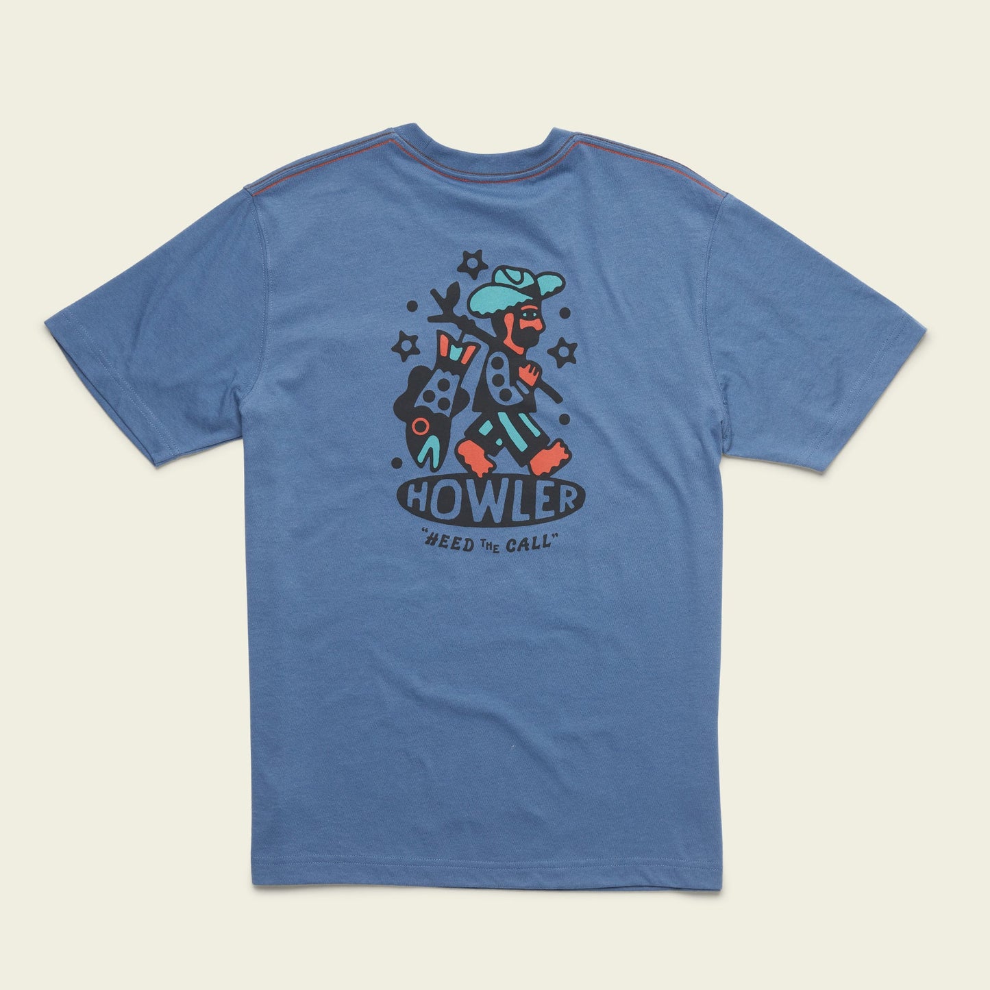 Travelin' Light Pocket T-Shirt - Blue Mirage - View 1
