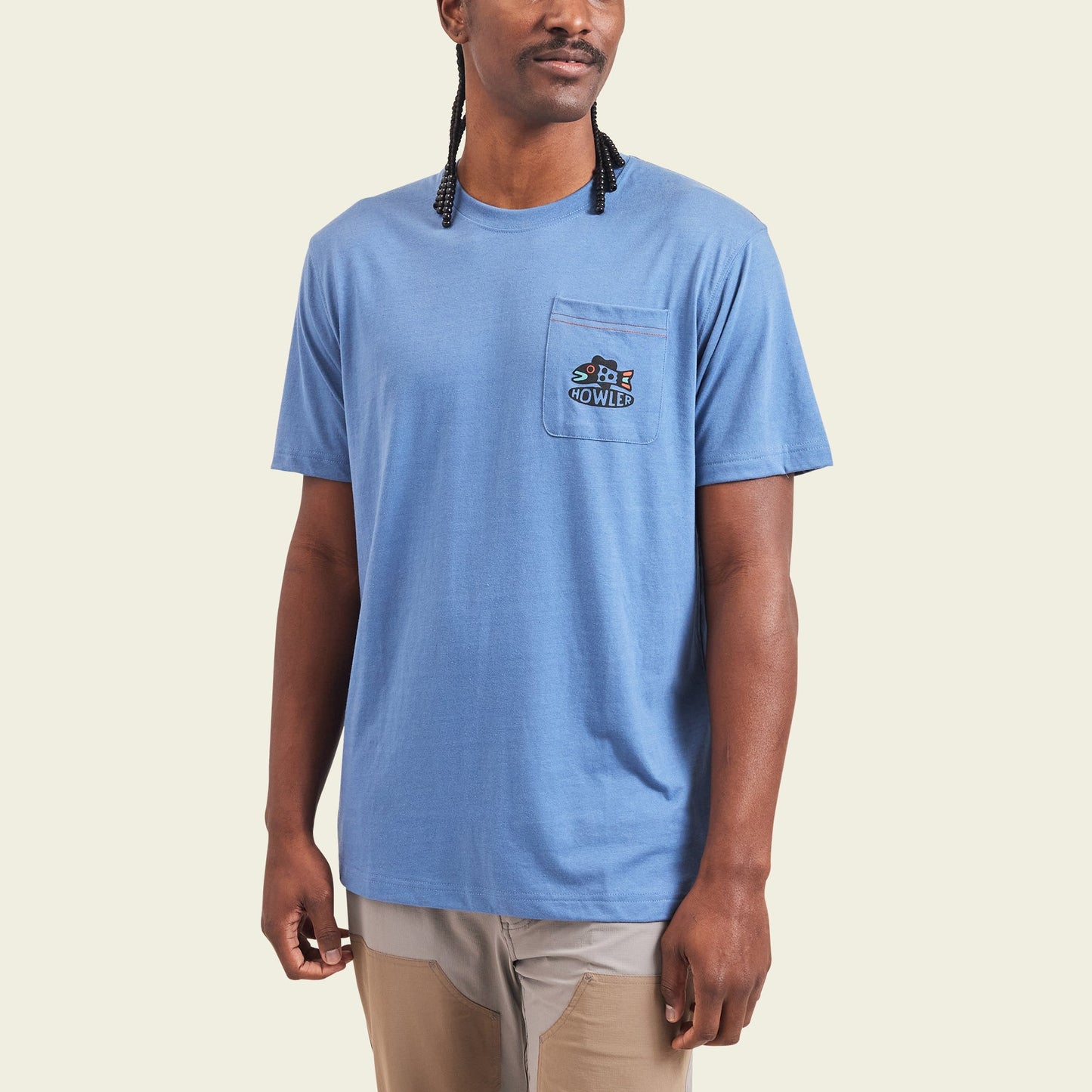 Travelin' Light Pocket T-Shirt - Blue Mirage - View 3