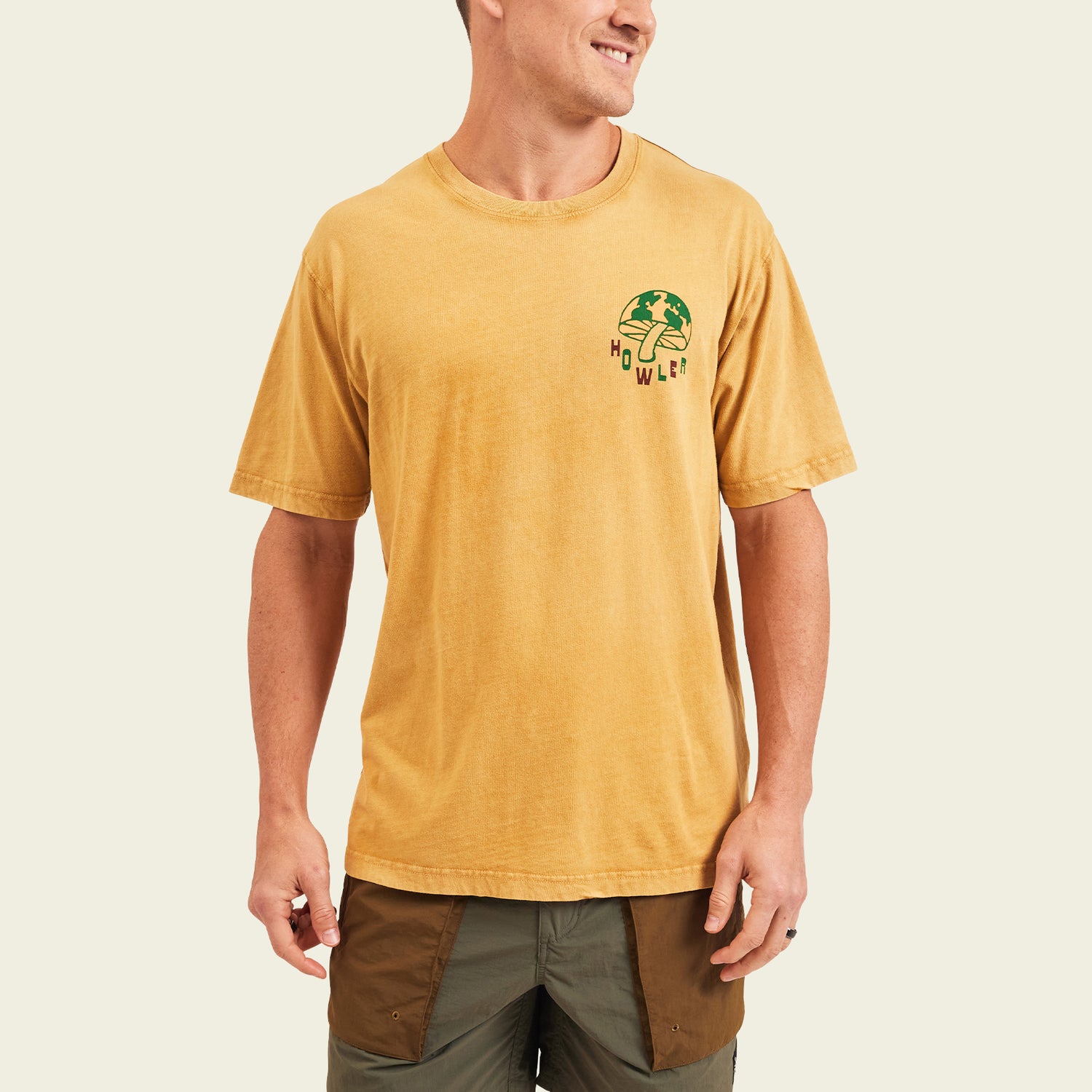 Mash Up Cotton T-Shirt - Dijon - View 3