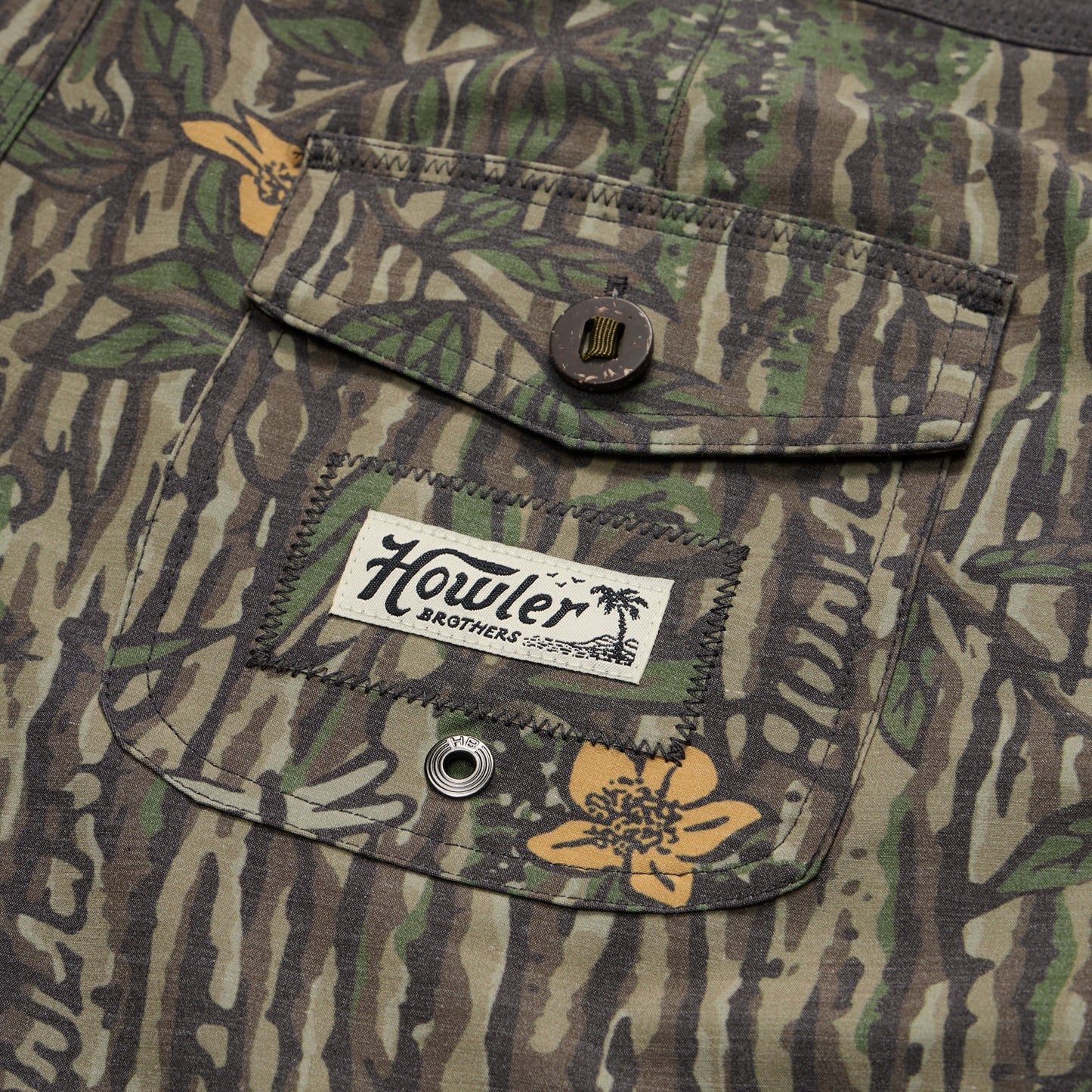 Bruja Boardshorts 18.5" - Swamp Country - View 5