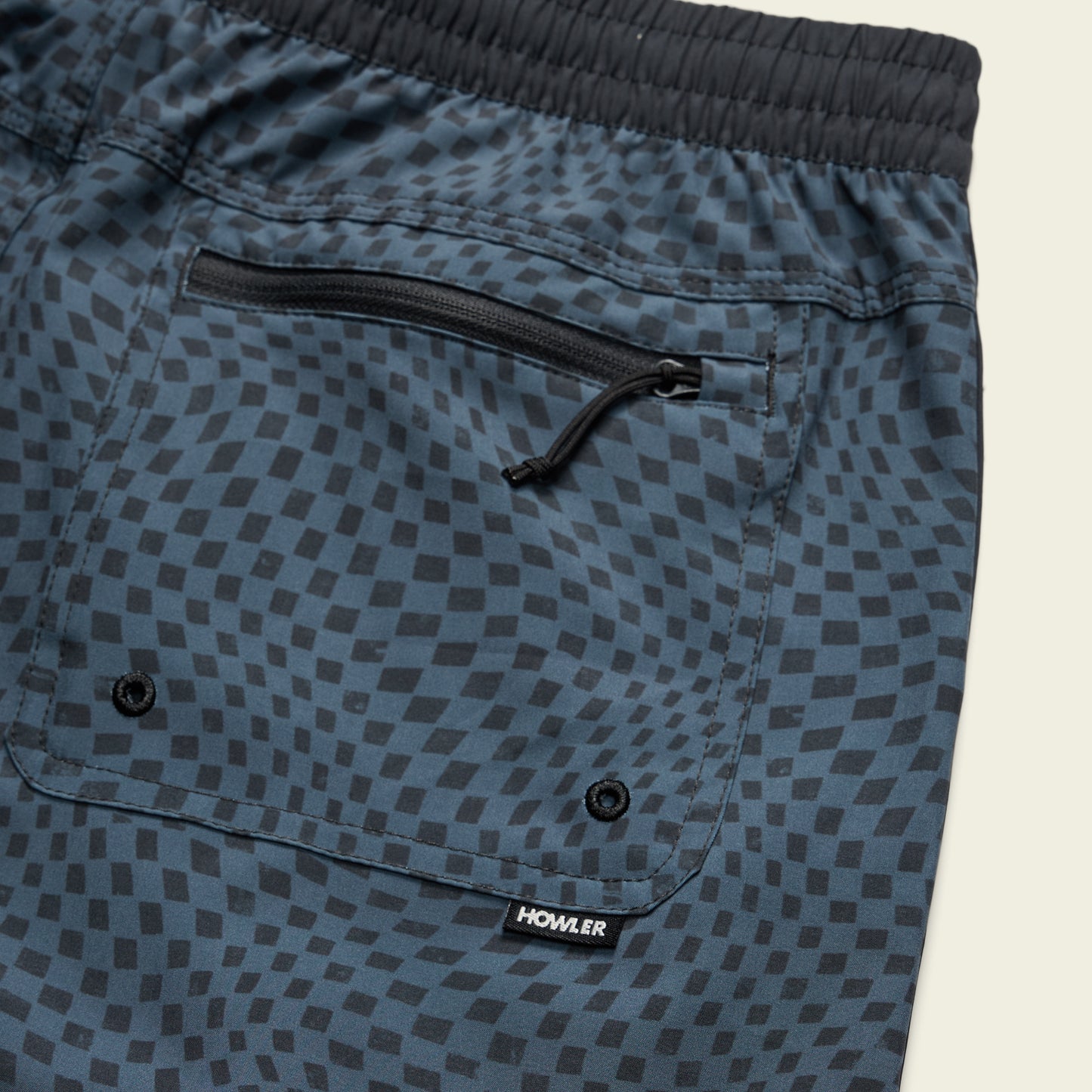 Warlock Tech Boardshorts 17" - Warped Checkers : Dark Slate - View 5