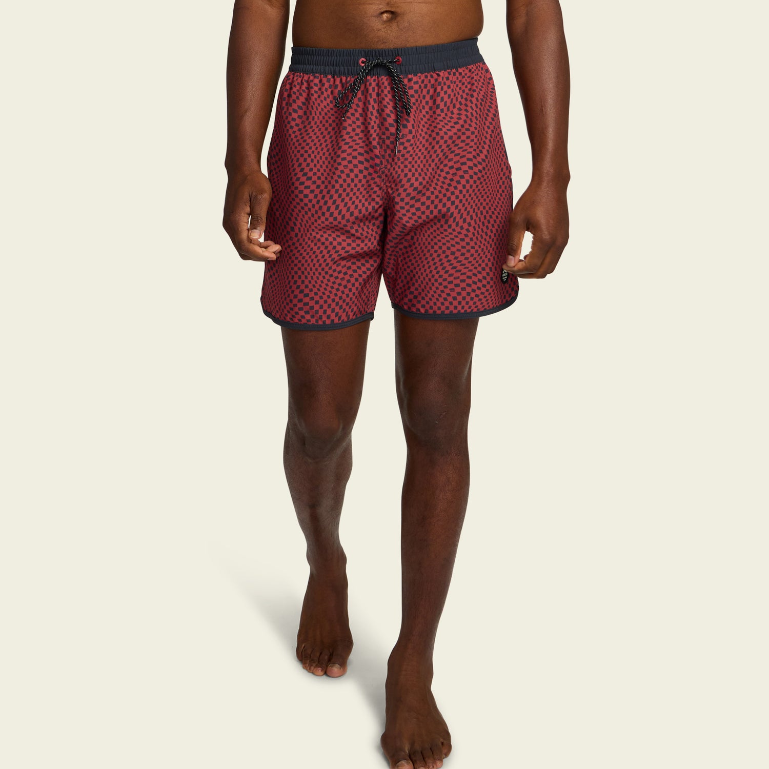 Warlock Tech Boardshorts 17" - Warped Checkers : Red River - View 3