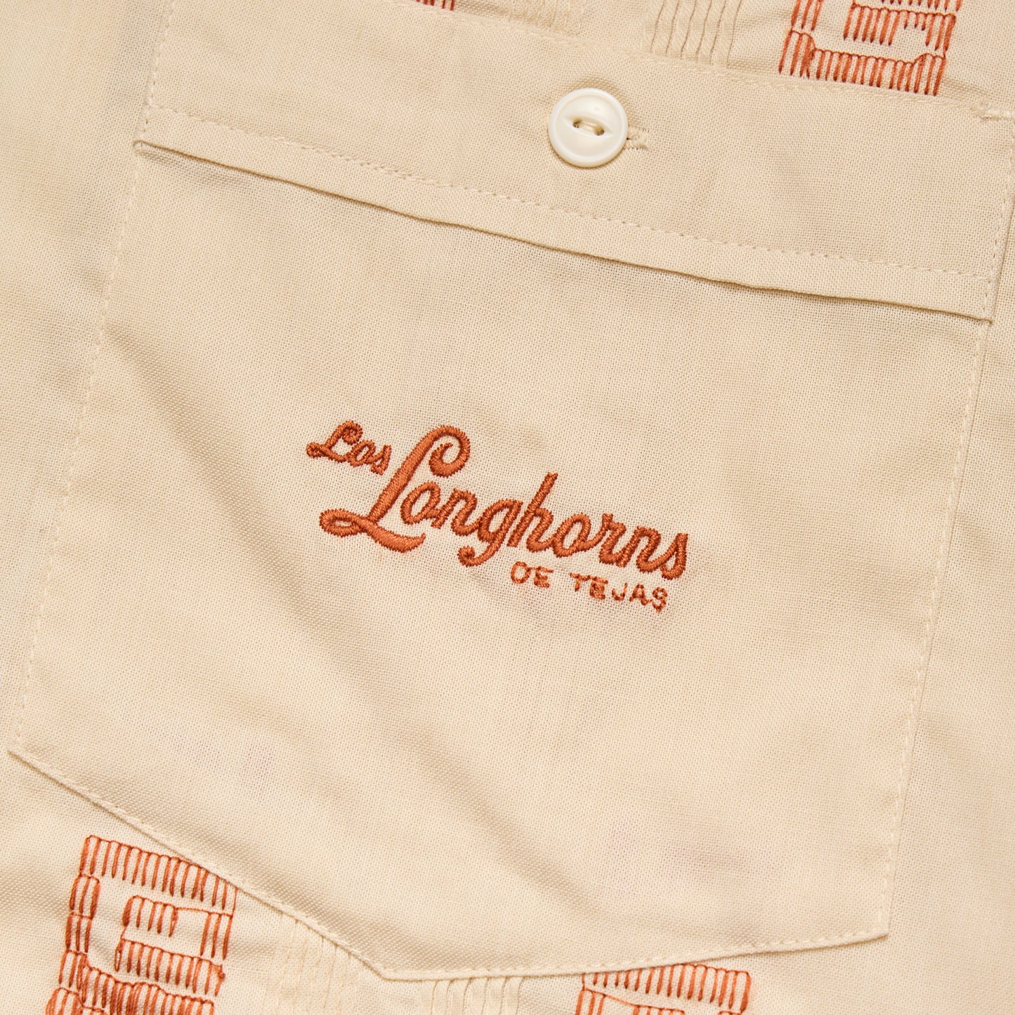 Texas Longhorns Guayabera Shirt - Tejas Tan - View 4