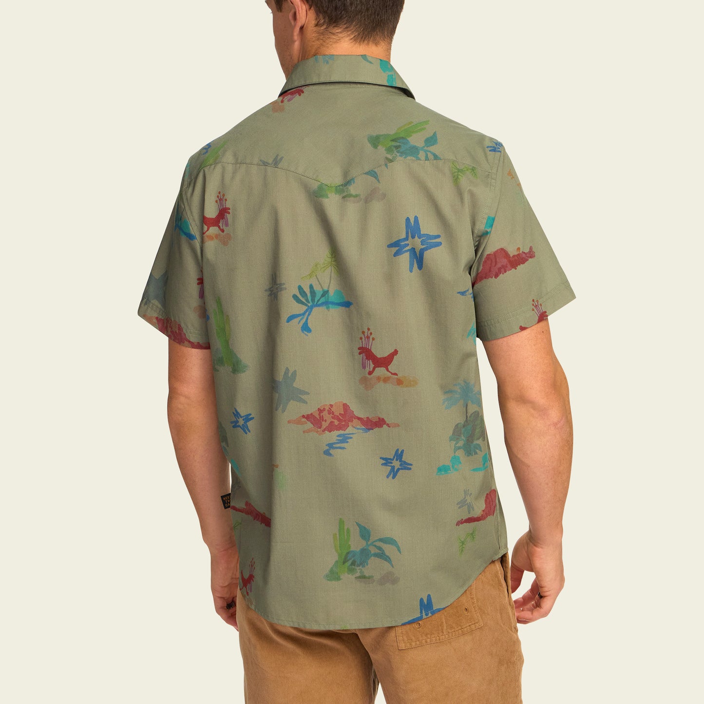 H Bar B Snapshirt - Vision Quest : Olive - View 5