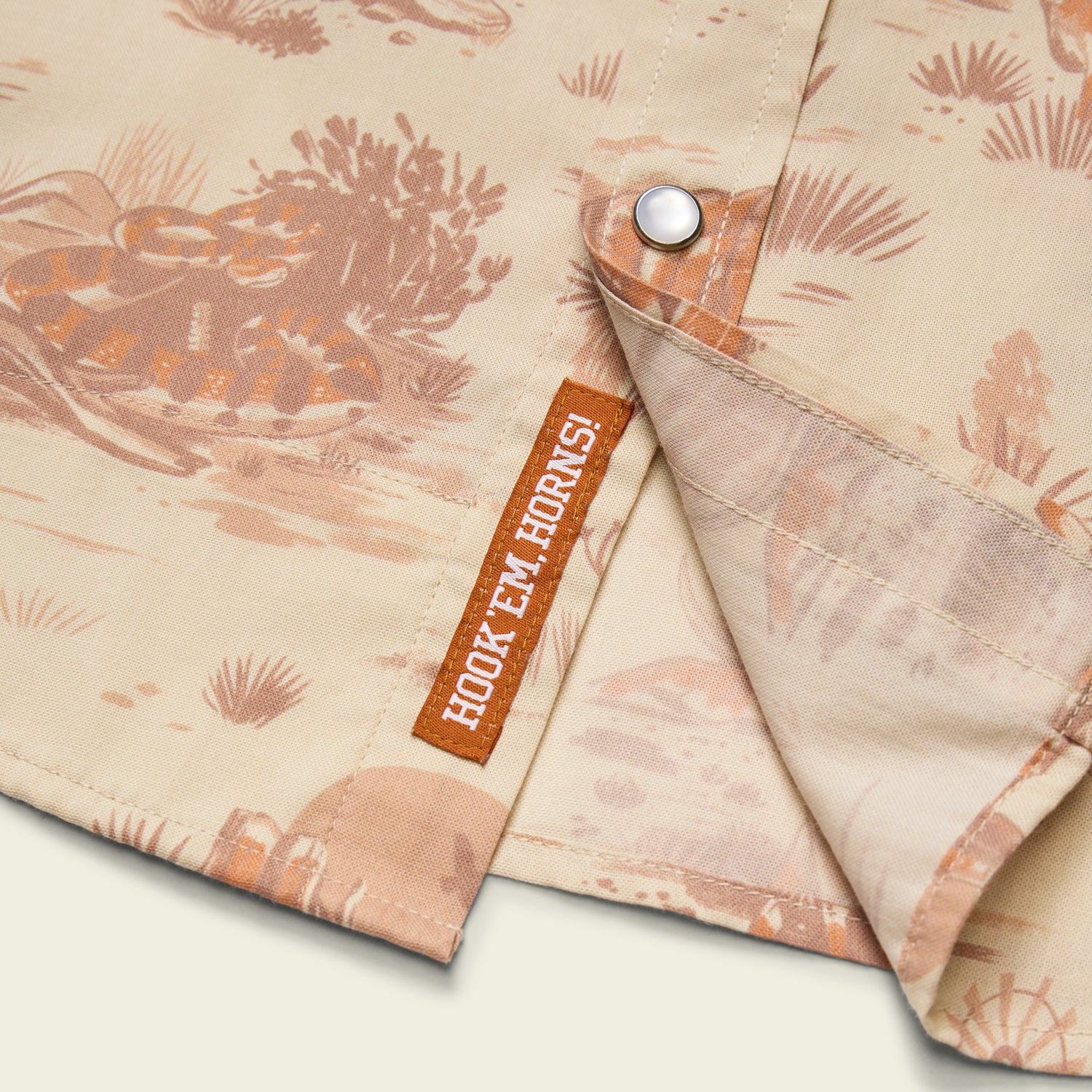 Texas Longhorns H Bar B Snapshirt - Longhorn Country : Tejas Tan - View 4