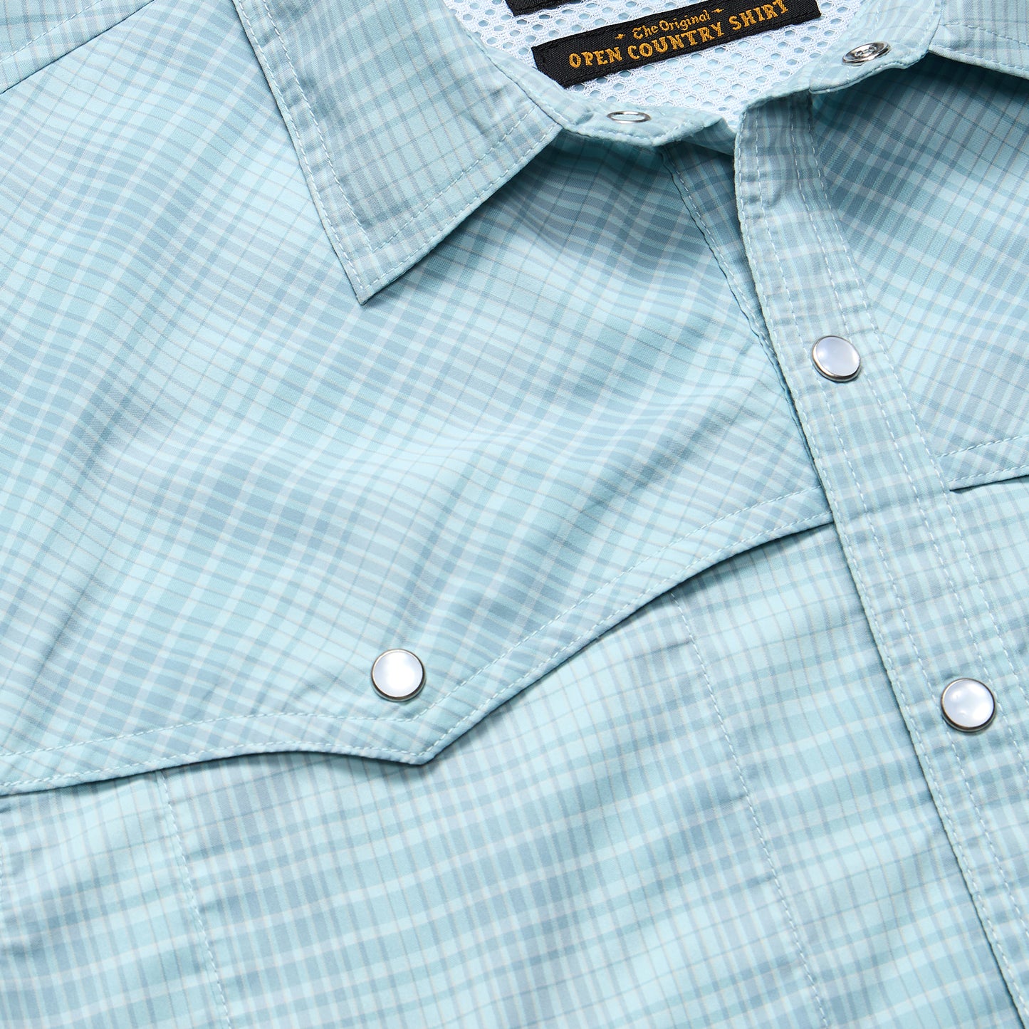 Open Country Tech Shirt - Coopers Plaid : Sterling Blue - View 6