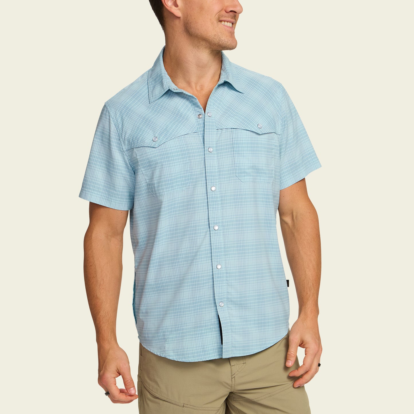 Open Country Tech Shirt - Coopers Plaid : Sterling Blue - View 4