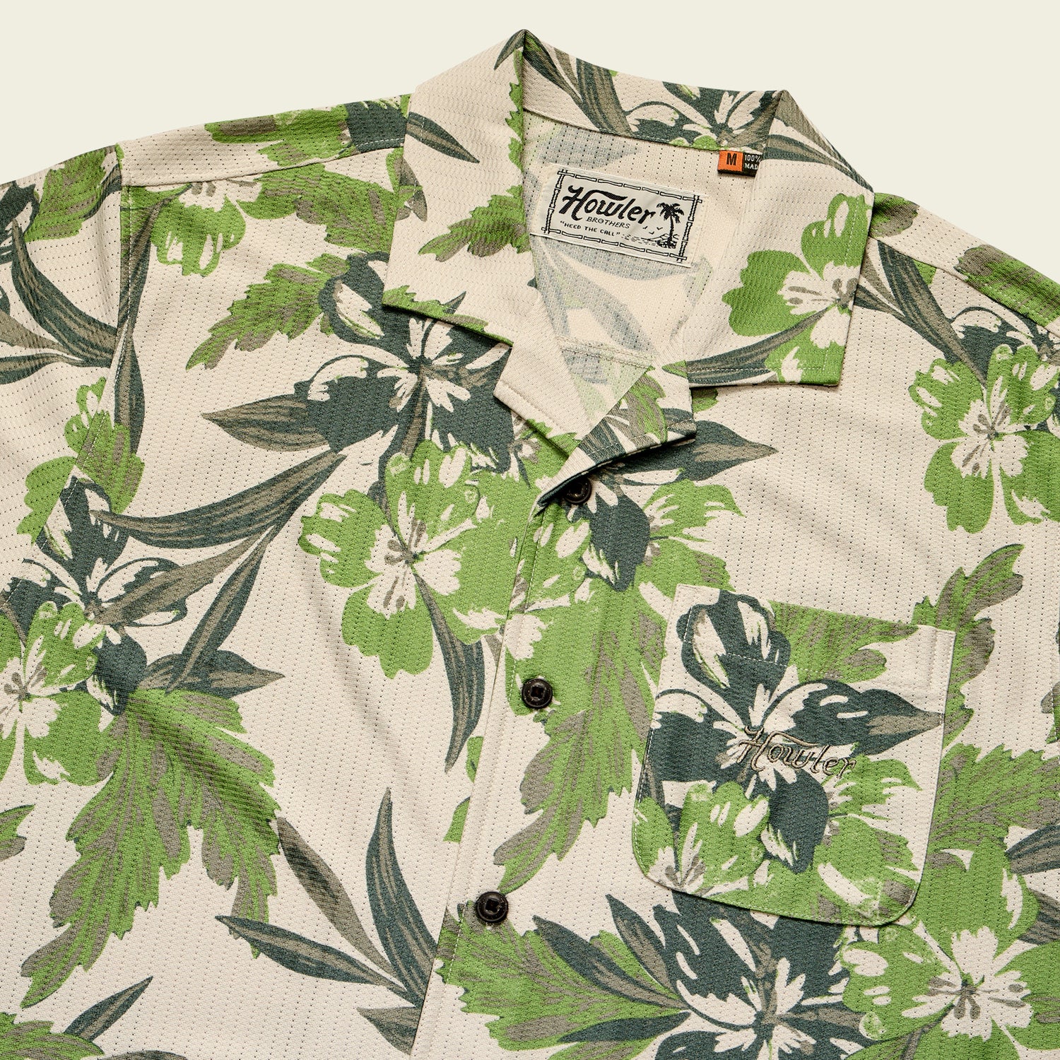 Palapa Tech Shirt - Flagler Floral : Off White - View 3