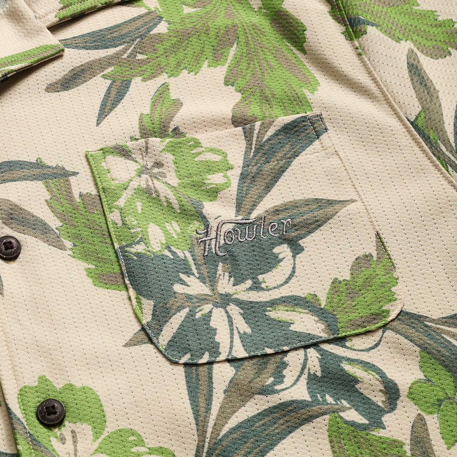 Palapa Tech Shirt - Flagler Floral : Off White - View 6