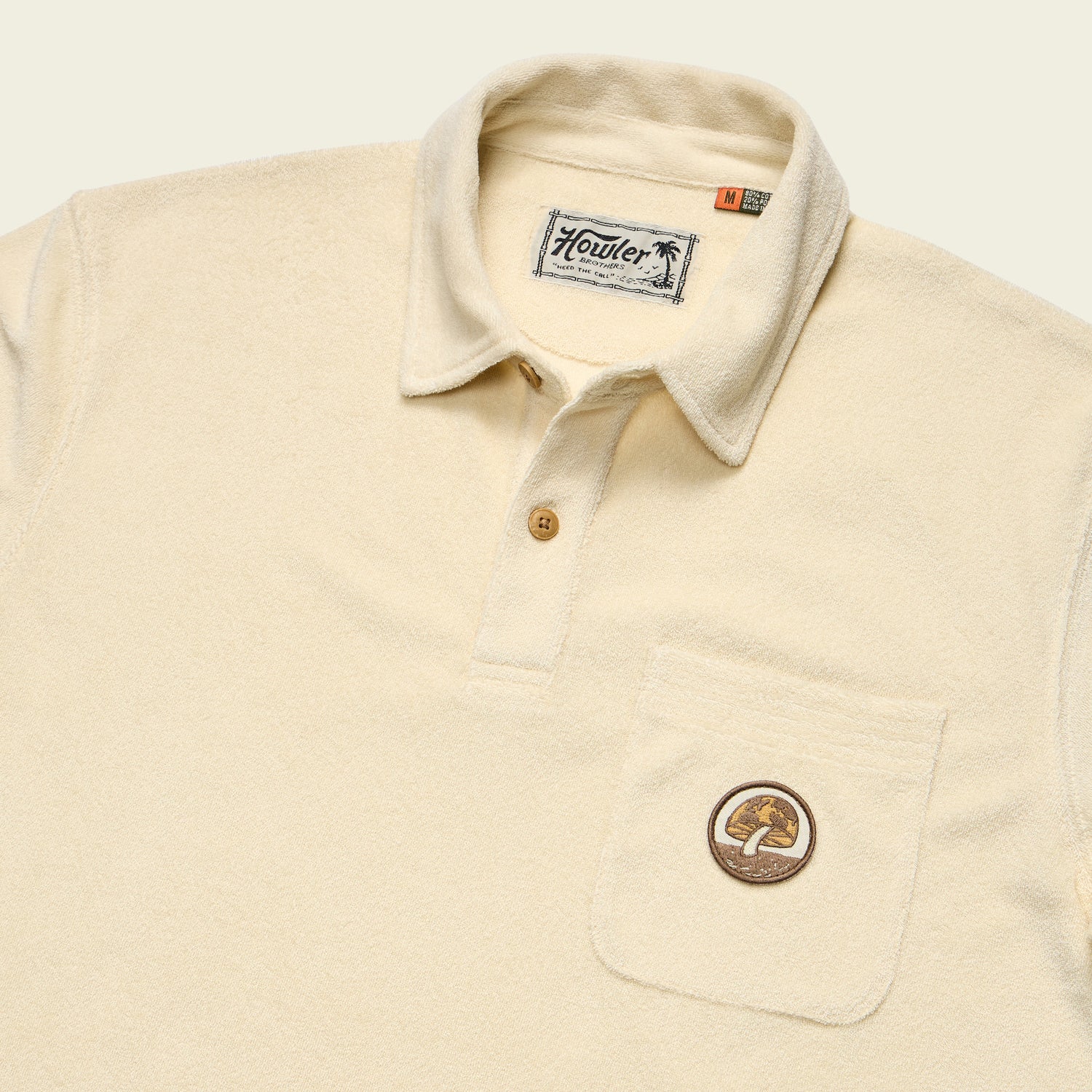 Plusherman Terry Polo - Cream - View 3