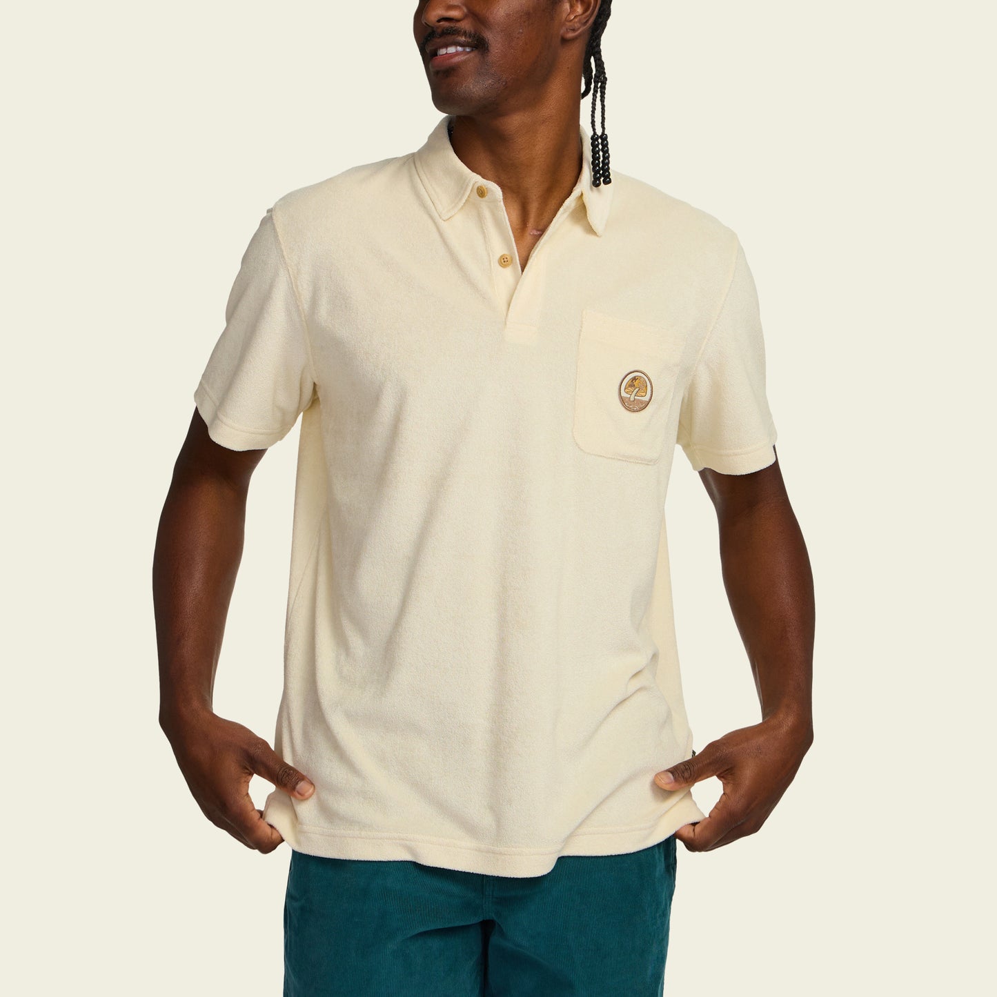 Plusherman Terry Polo - Cream - View 4
