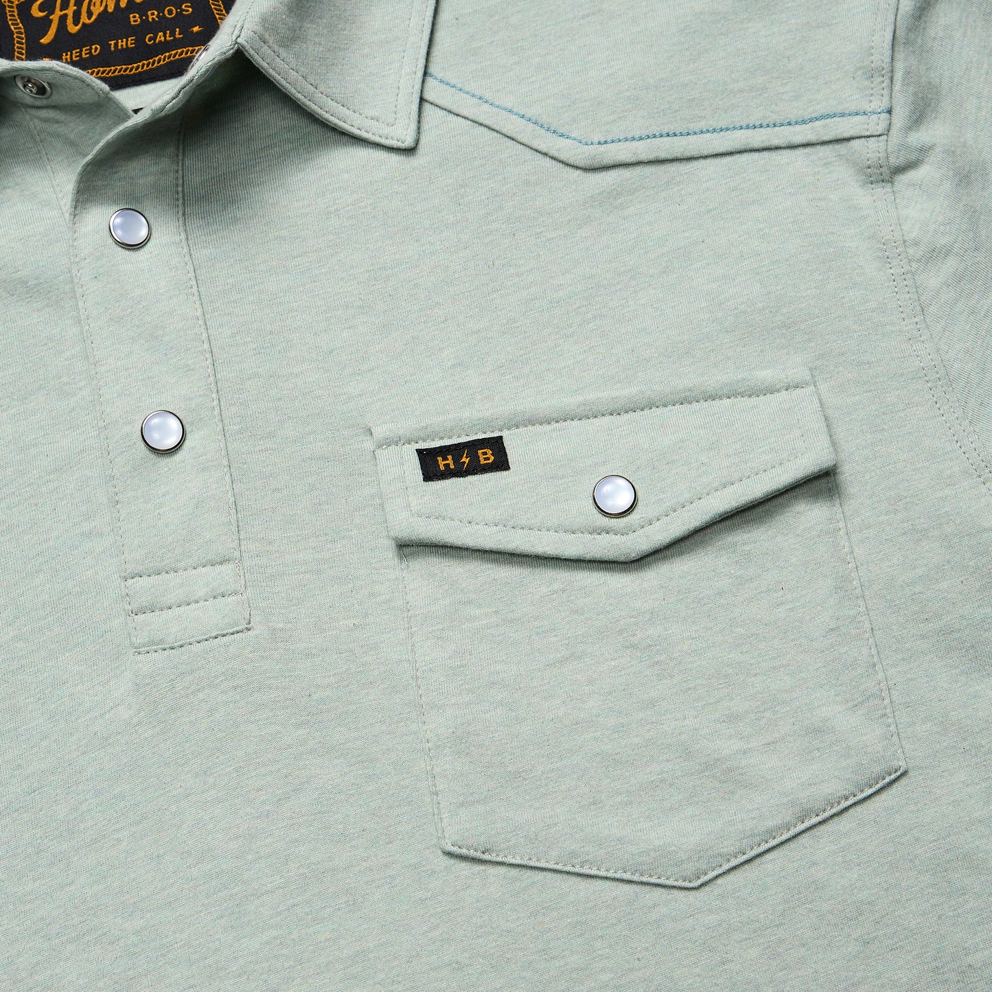 Ranchero Polo - Seafoam - View 6