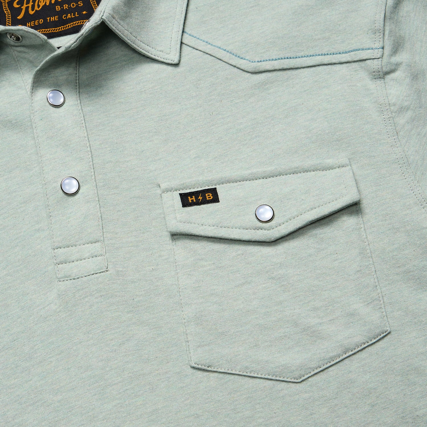 Ranchero Polo - Seafoam - View 6