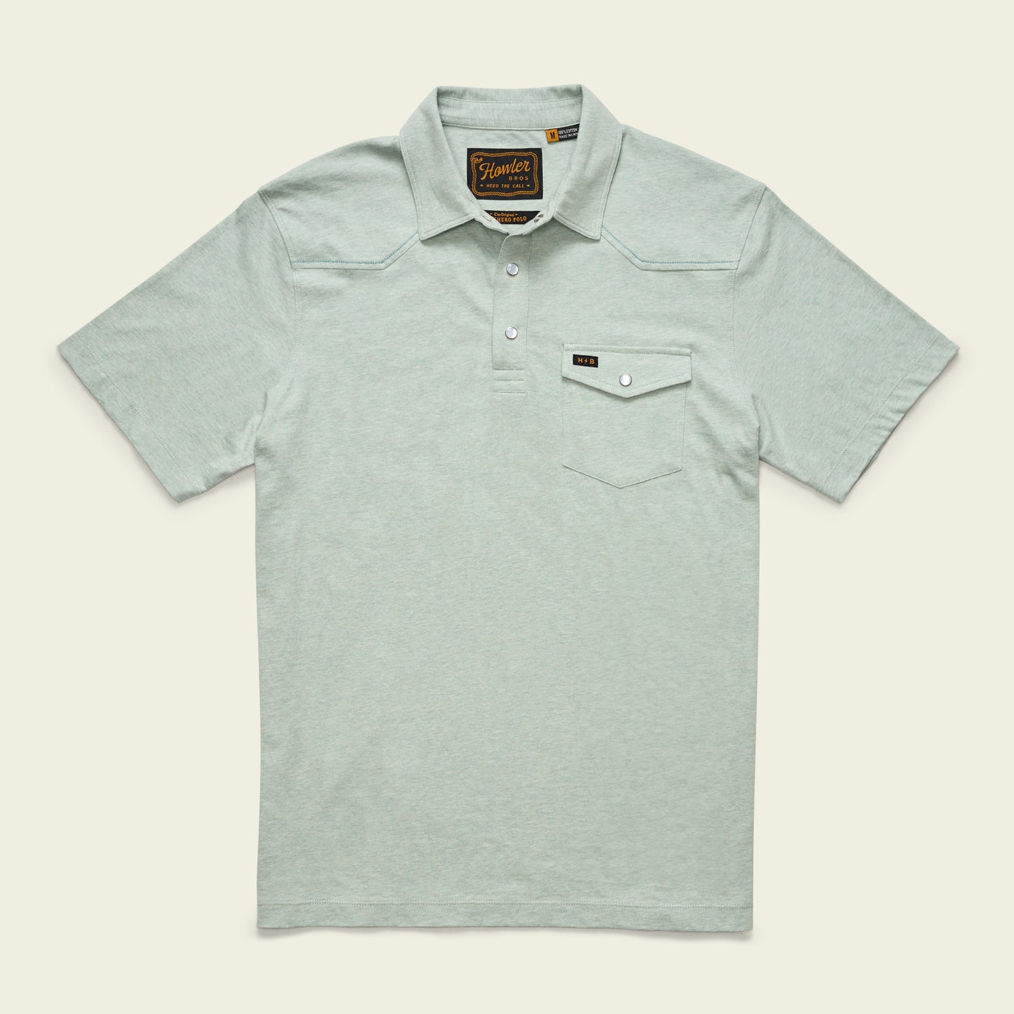 Ranchero Polo - Seafoam - View 1