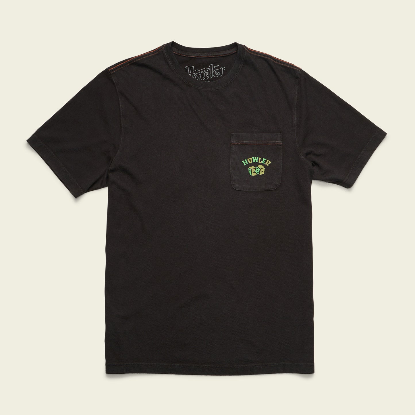 Slithering Gators Cotton Pocket T-Shirt - Black - View 3