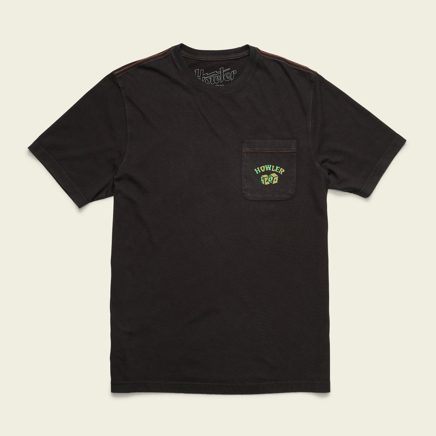 Slithering Gators Cotton Pocket T-Shirt - Black - View 3