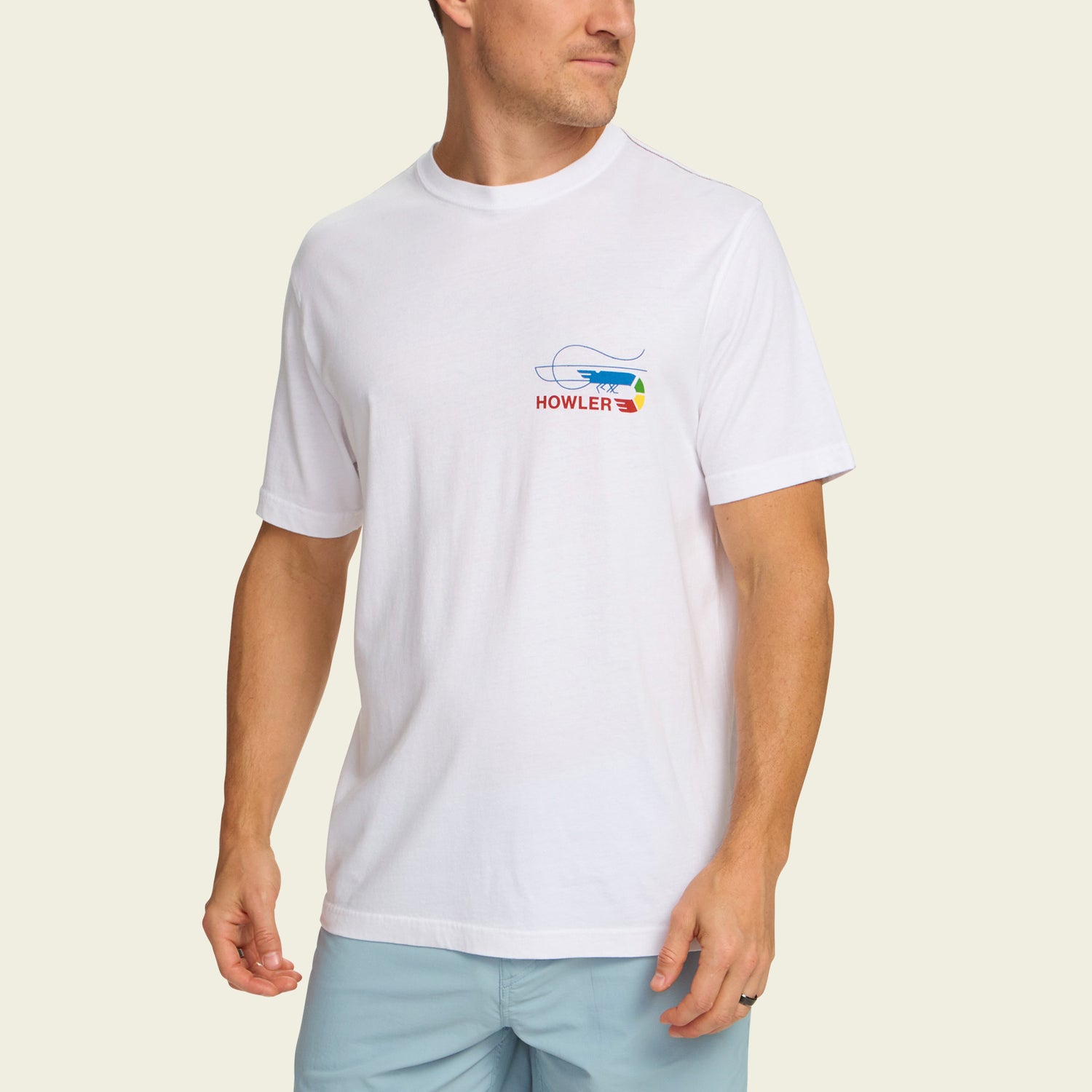 Skrimp Cotton T-Shirt - Vintage White - View 4