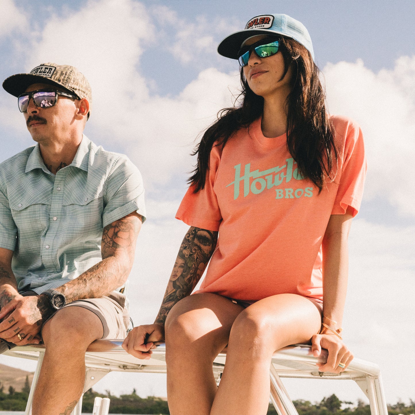 Howler Electric T-Shirt - Coral Heather - View 5