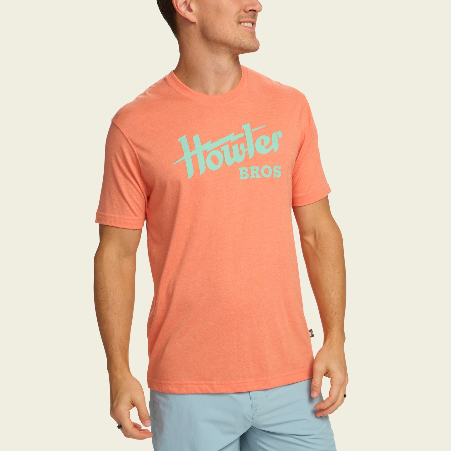Howler Electric T-Shirt - Coral Heather - View 3