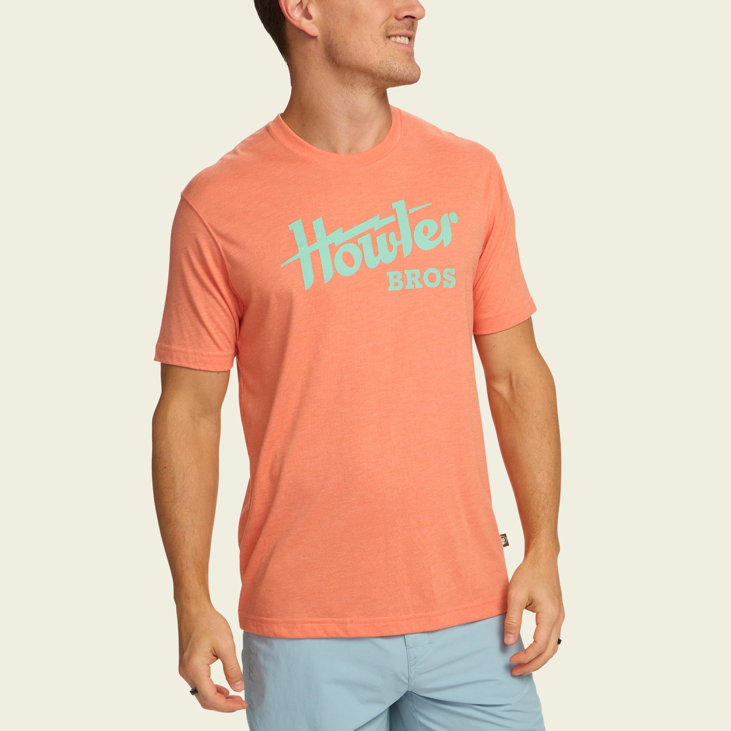 Howler Electric T-Shirt - Coral Heather - View 3