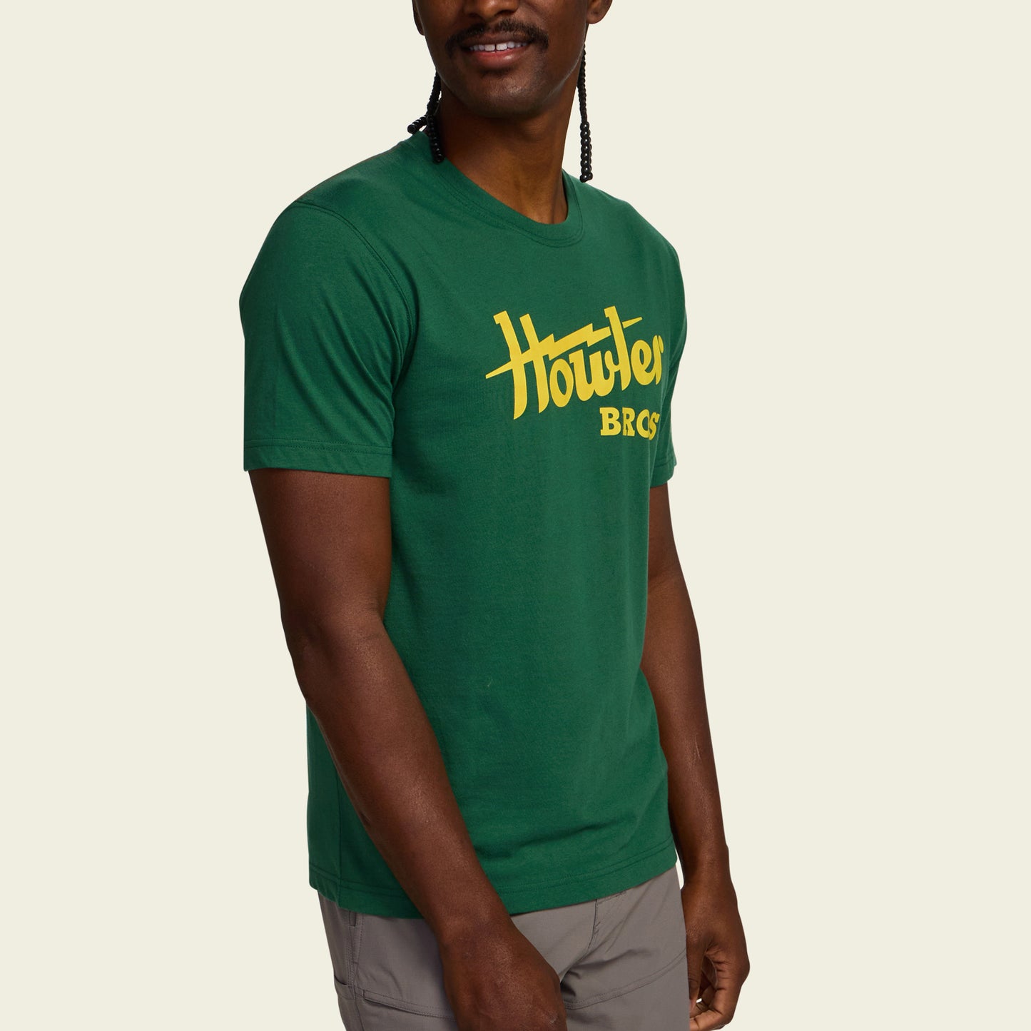 Howler Electric T-Shirt - Forest Green - View 3
