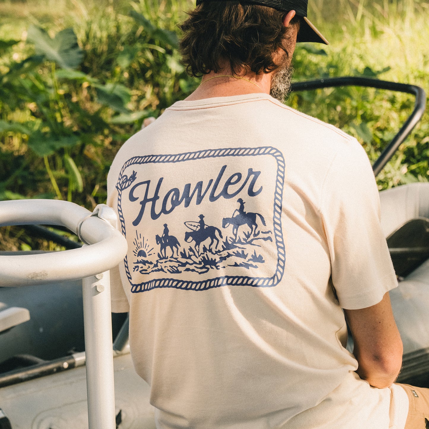 Howler Posse T-Shirt - Sand Heather - View 2