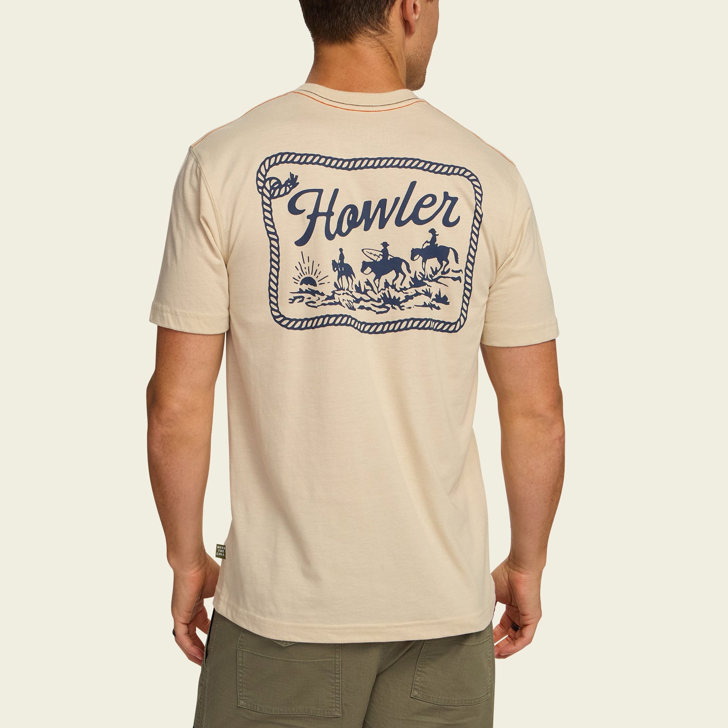 Howler Posse T-Shirt - Sand Heather - View 5