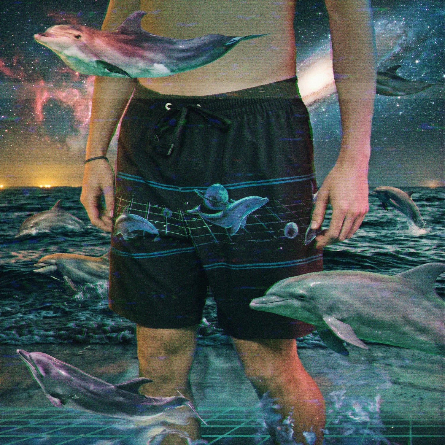 Dolphin Dimensions Deep Set Boardshorts - Black