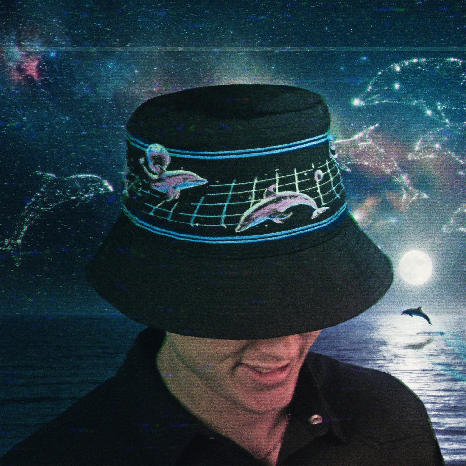 Dolphin Dimensions Bucket Hat - Black