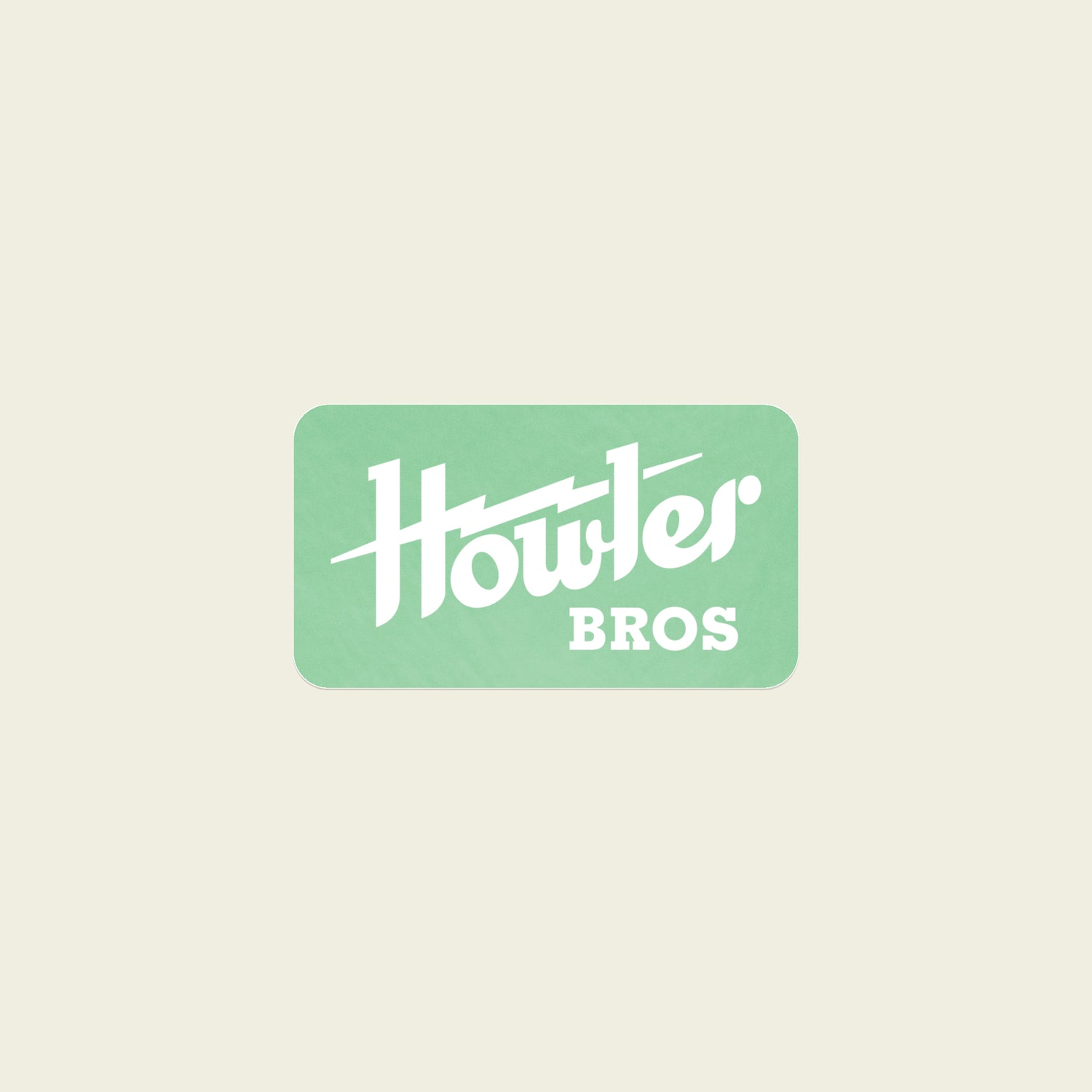 Howler Electric Sticker - Seafoam - View 1