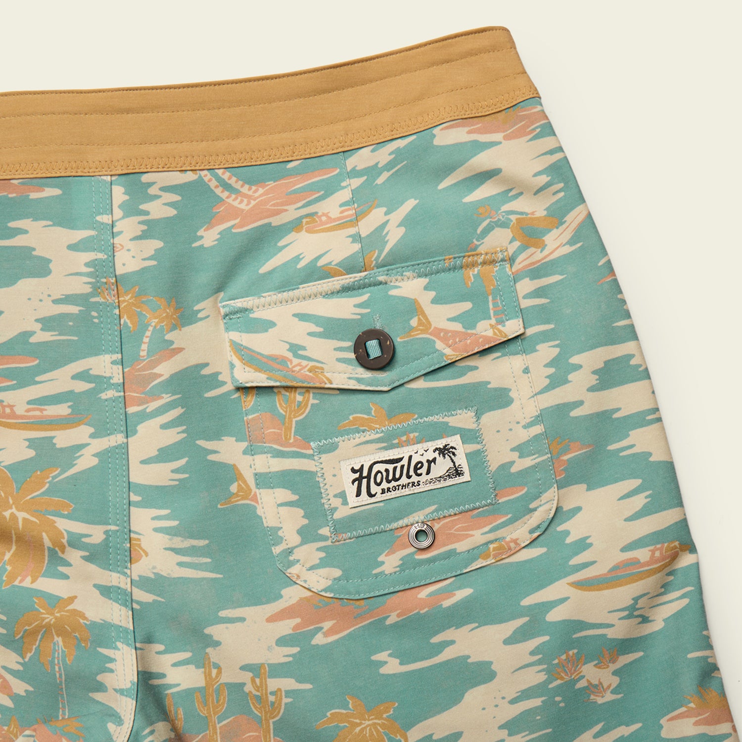 Bruja Boardshorts 18.5" - Dreamland : Seafoam - View 5