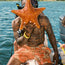Deep Set Boardshorts - Reef Madness : Tangerine