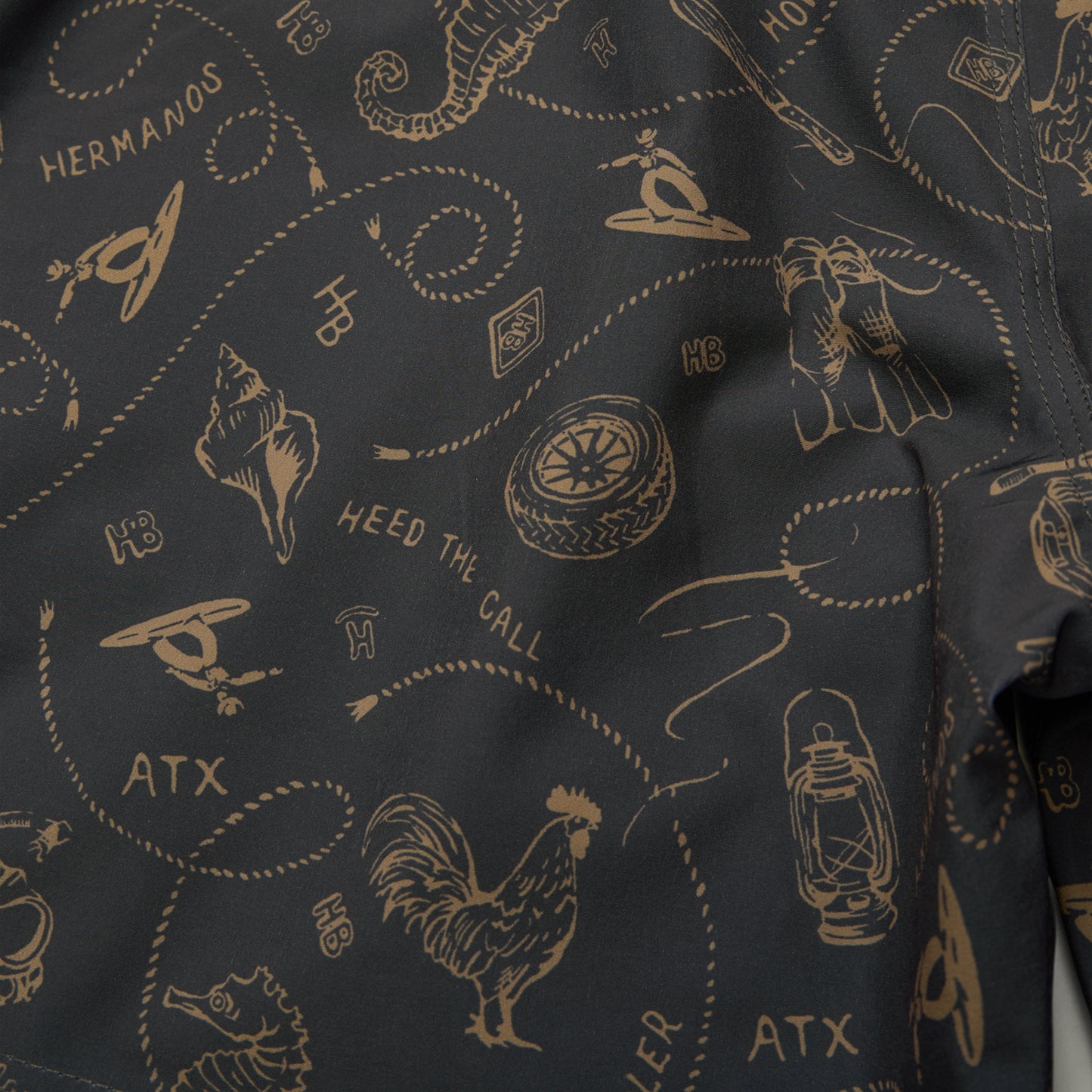 Deep Set Boardshorts - Sea Rodeo : Antique Black - View 6