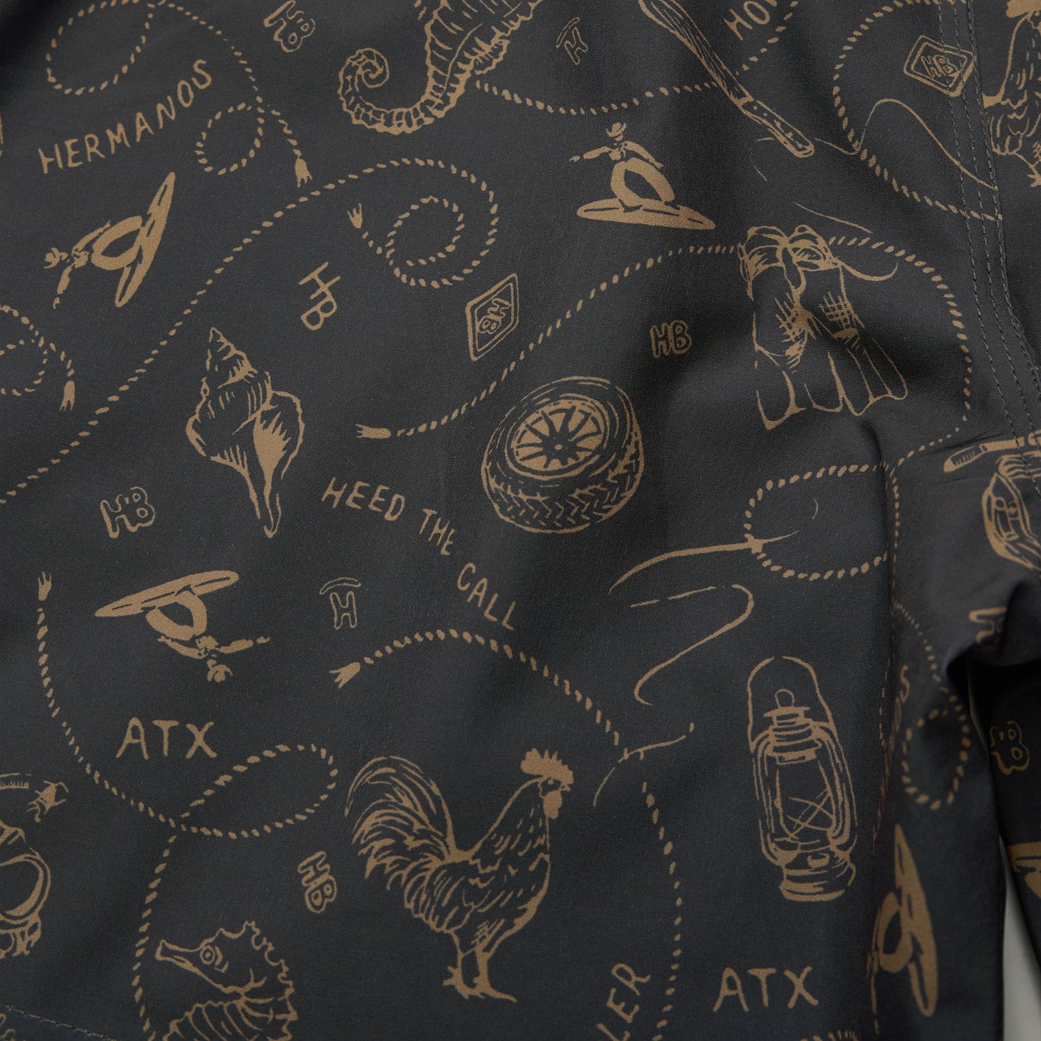 Deep Set Boardshorts - Sea Rodeo : Antique Black - View 6