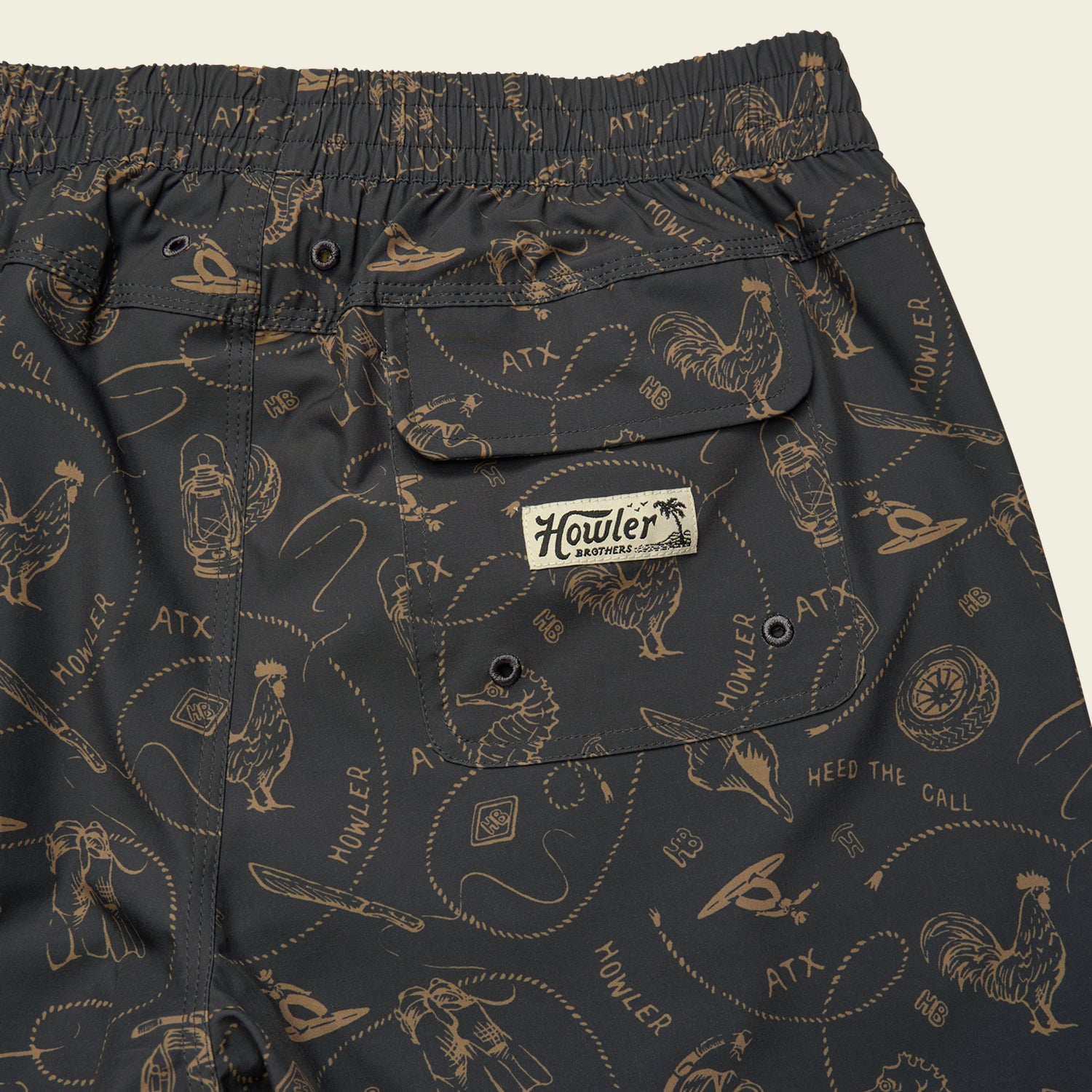 Deep Set Boardshorts - Sea Rodeo : Antique Black - View 7