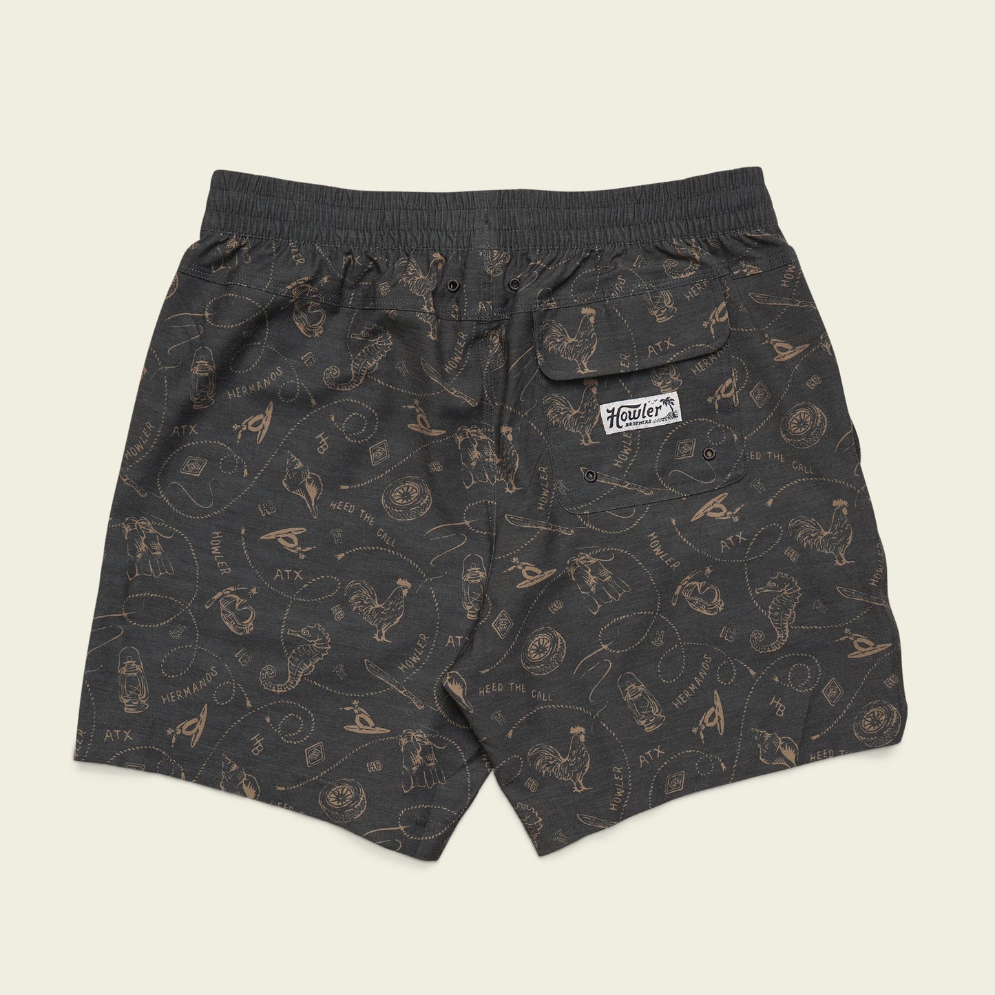 Deep Set Boardshorts - Sea Rodeo : Antique Black - View 8