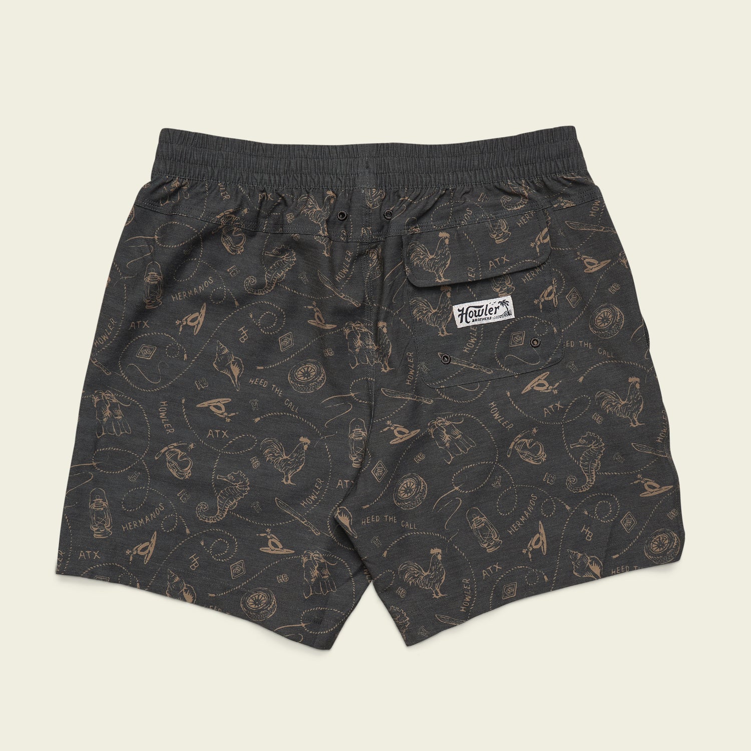 Deep Set Boardshorts - Sea Rodeo : Antique Black - View 8