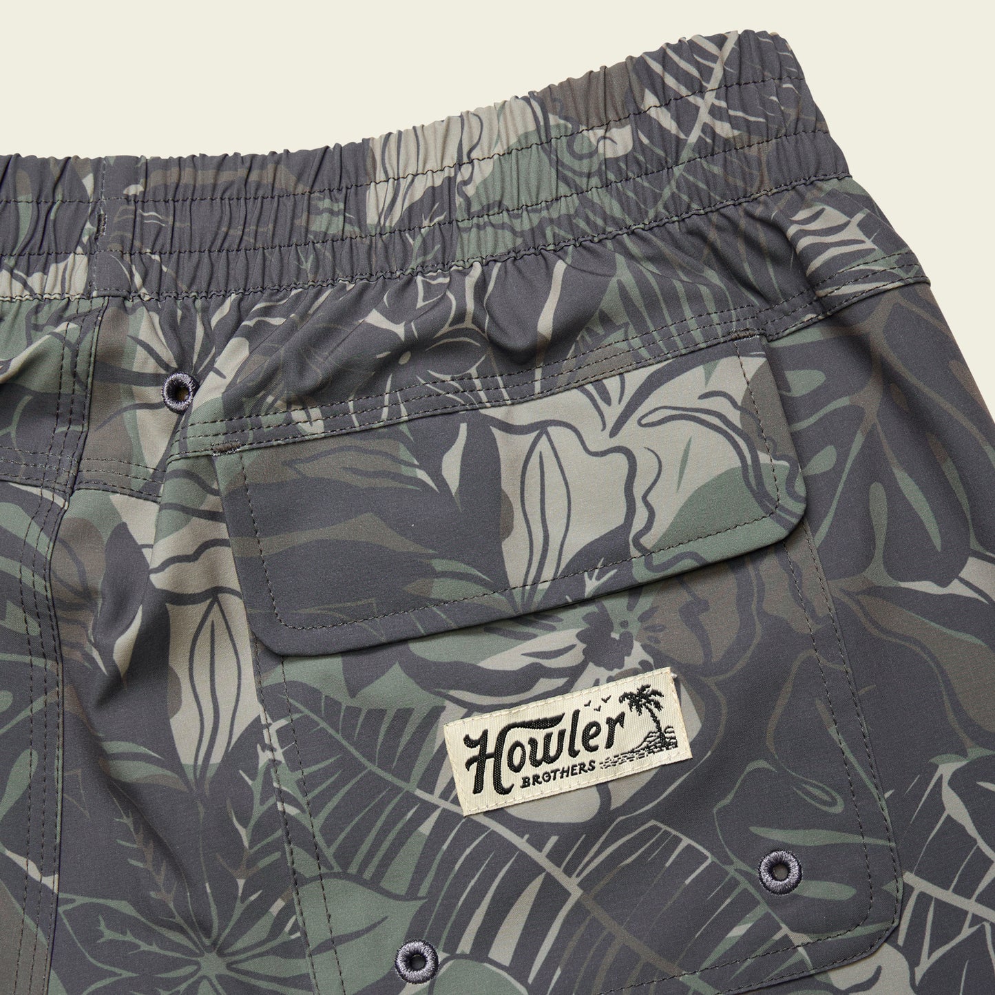 Deep Set Boardshorts - Tropic Noir : Antique Black - View 6