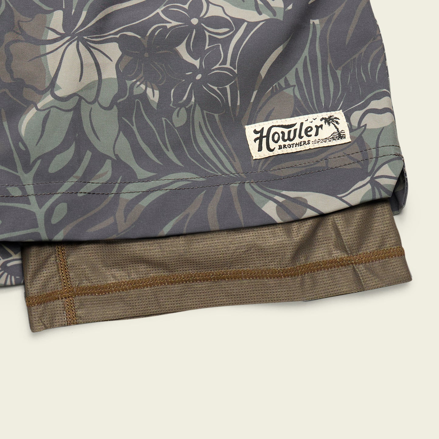 Deep Set Boardshorts - Tropic Noir : Antique Black - View 5