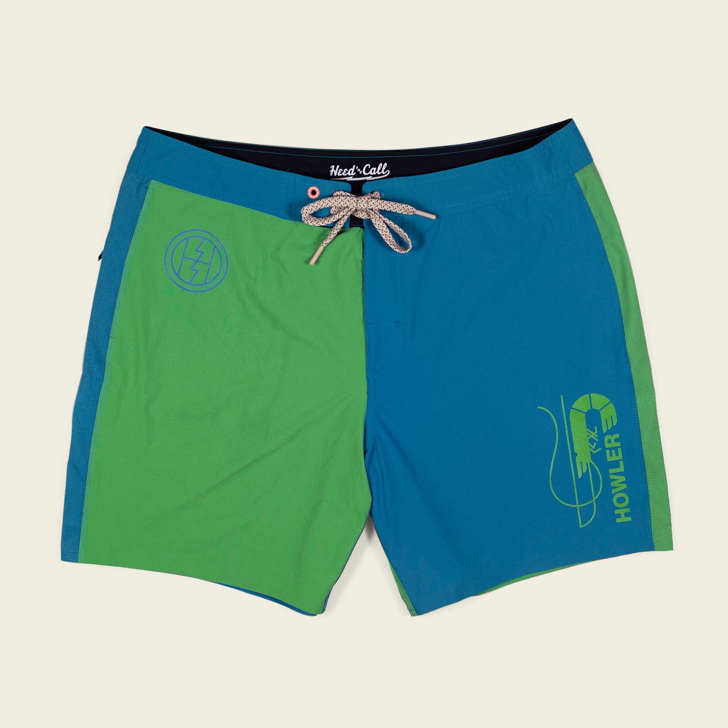Del Este Boardshorts - Skrimp : Blue Steel - View 1
