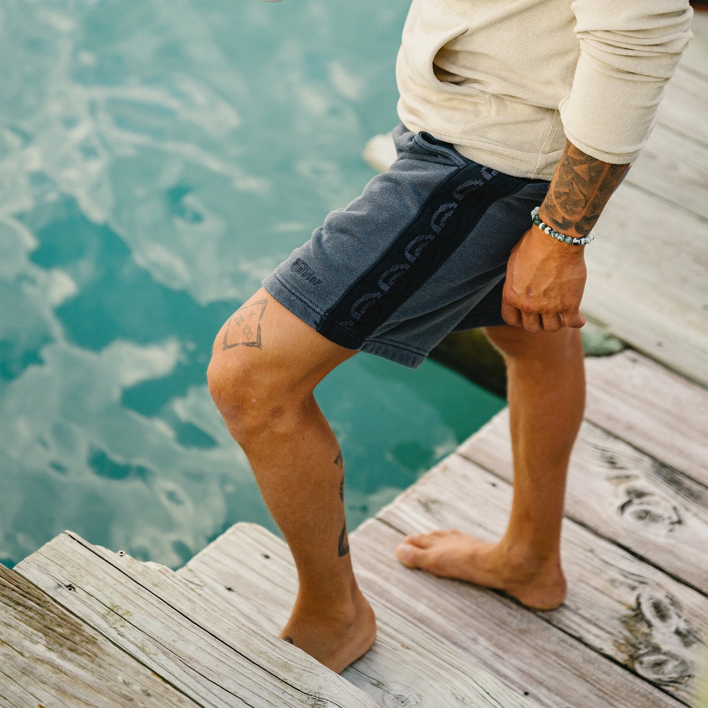 Palmetto Chill Shorts - Washed Navy - View 8