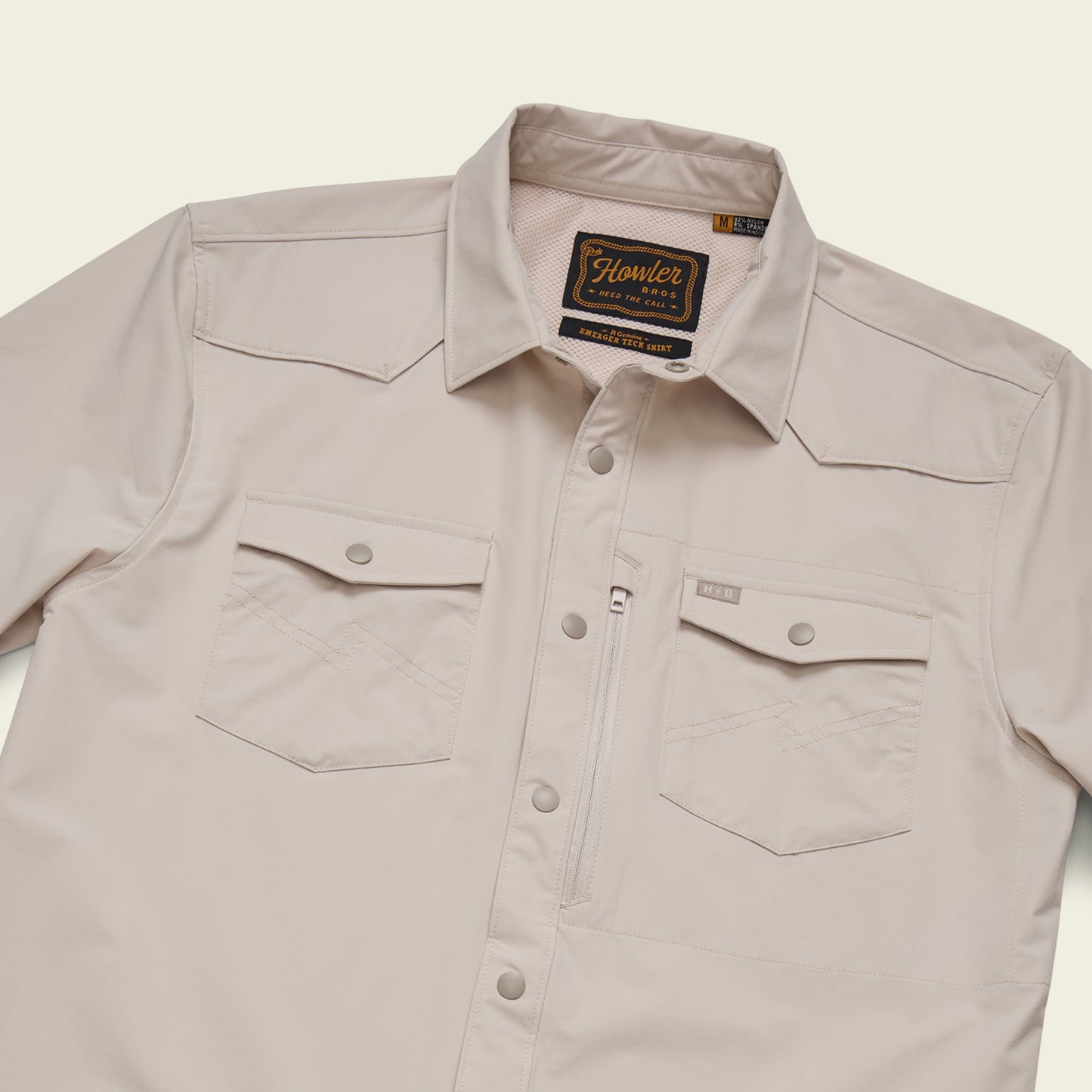 Emerger Tech Longsleeve - Chalk - View 3