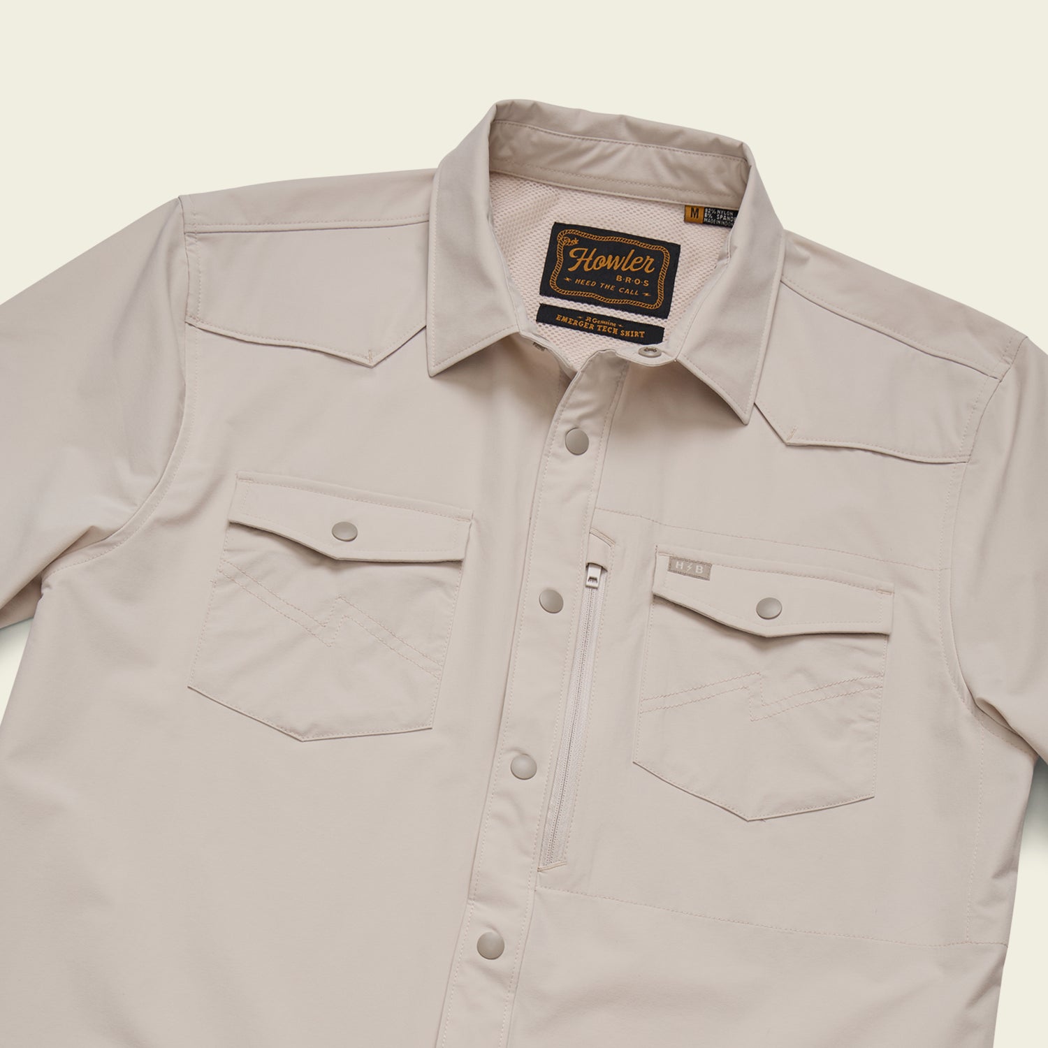Emerger Tech Longsleeve - Chalk - View 3