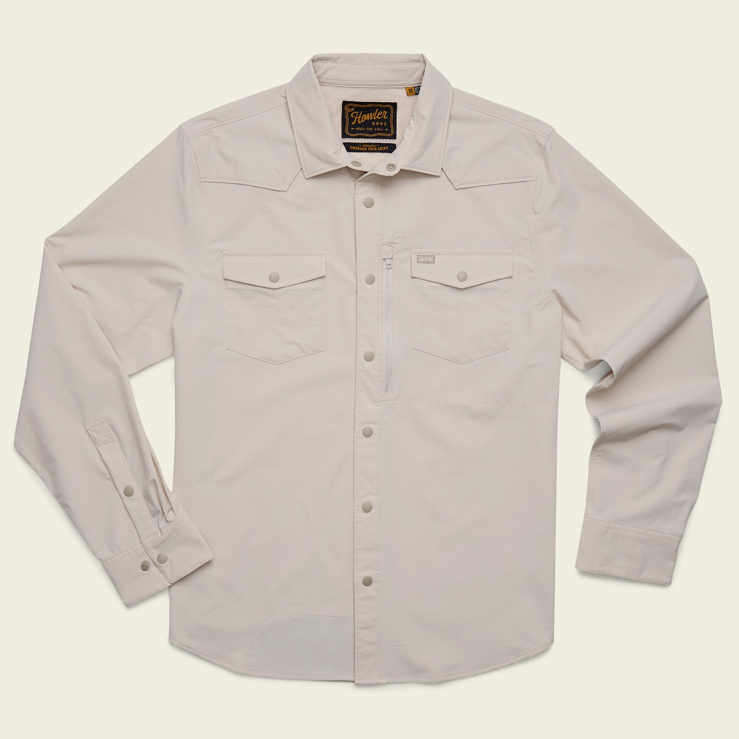Emerger Tech Longsleeve - Chalk - View 1