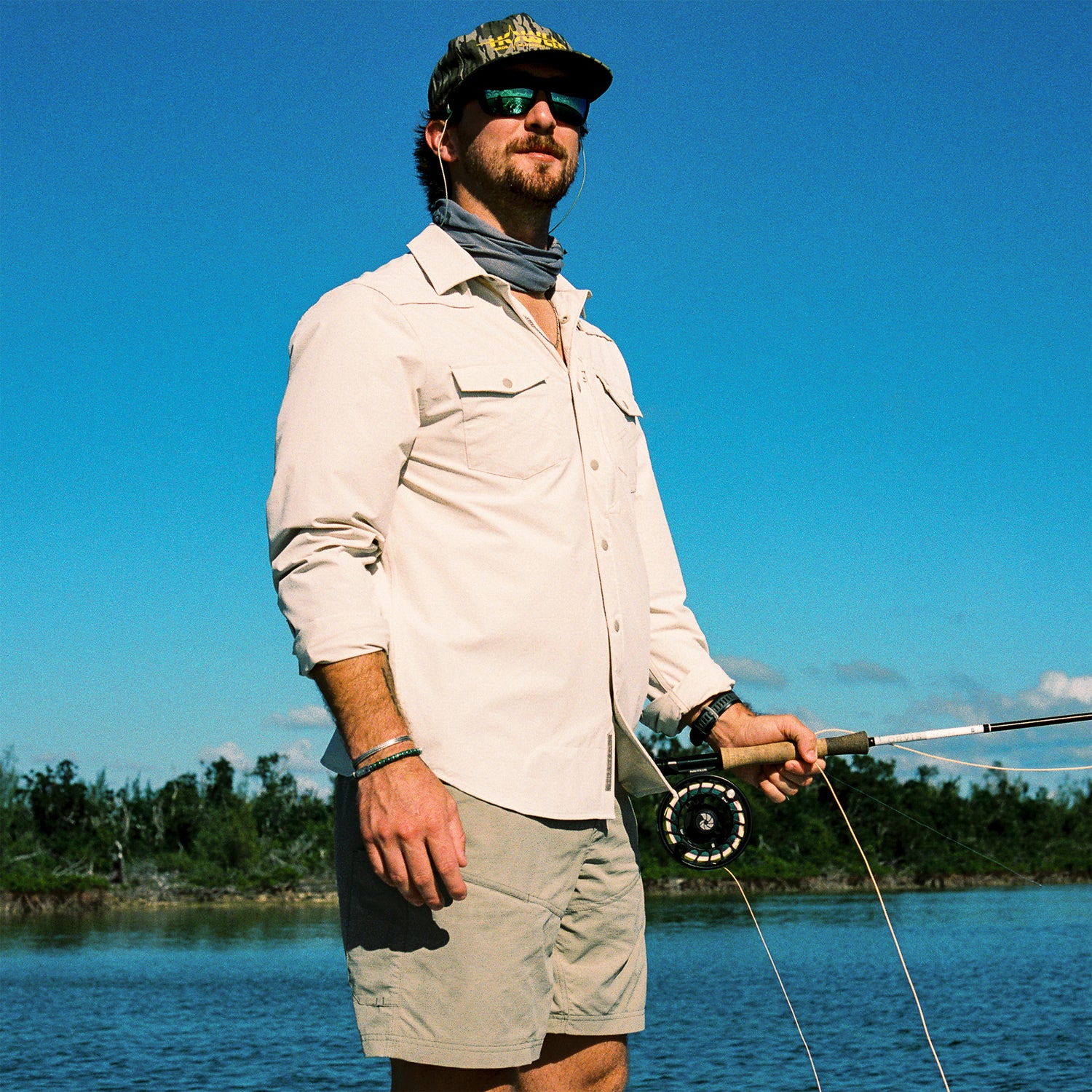 Emerger Tech Longsleeve - Chalk - View 9