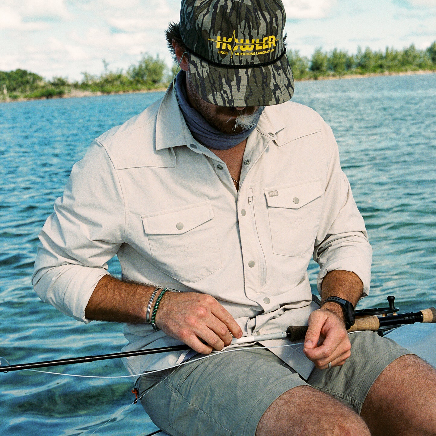 Emerger Tech Longsleeve - Chalk - View 2